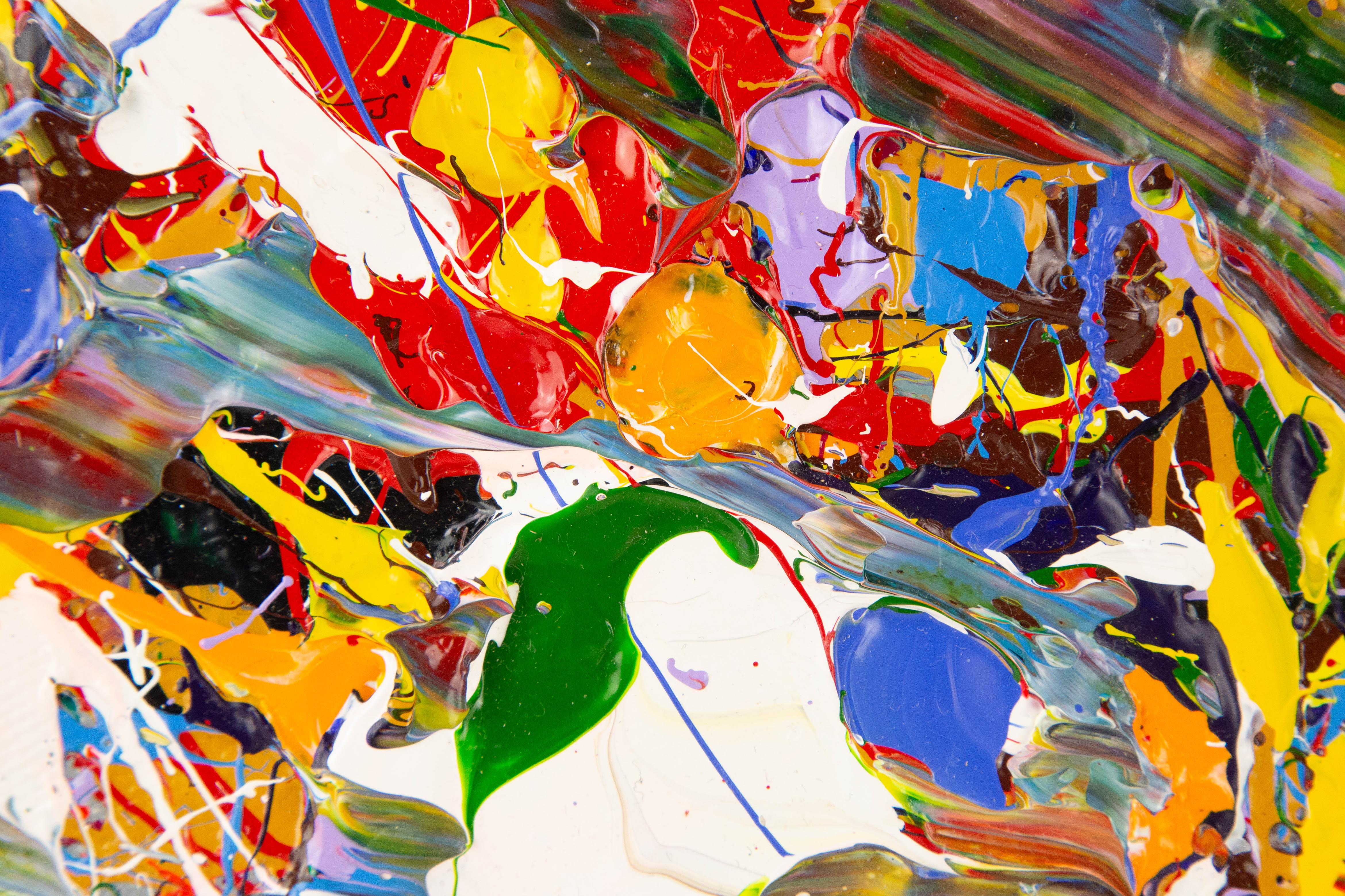 Shun Si Abstraktes Original-Acrylgemälde „Geometrie-Clash VI“, Shun Si im Angebot 6