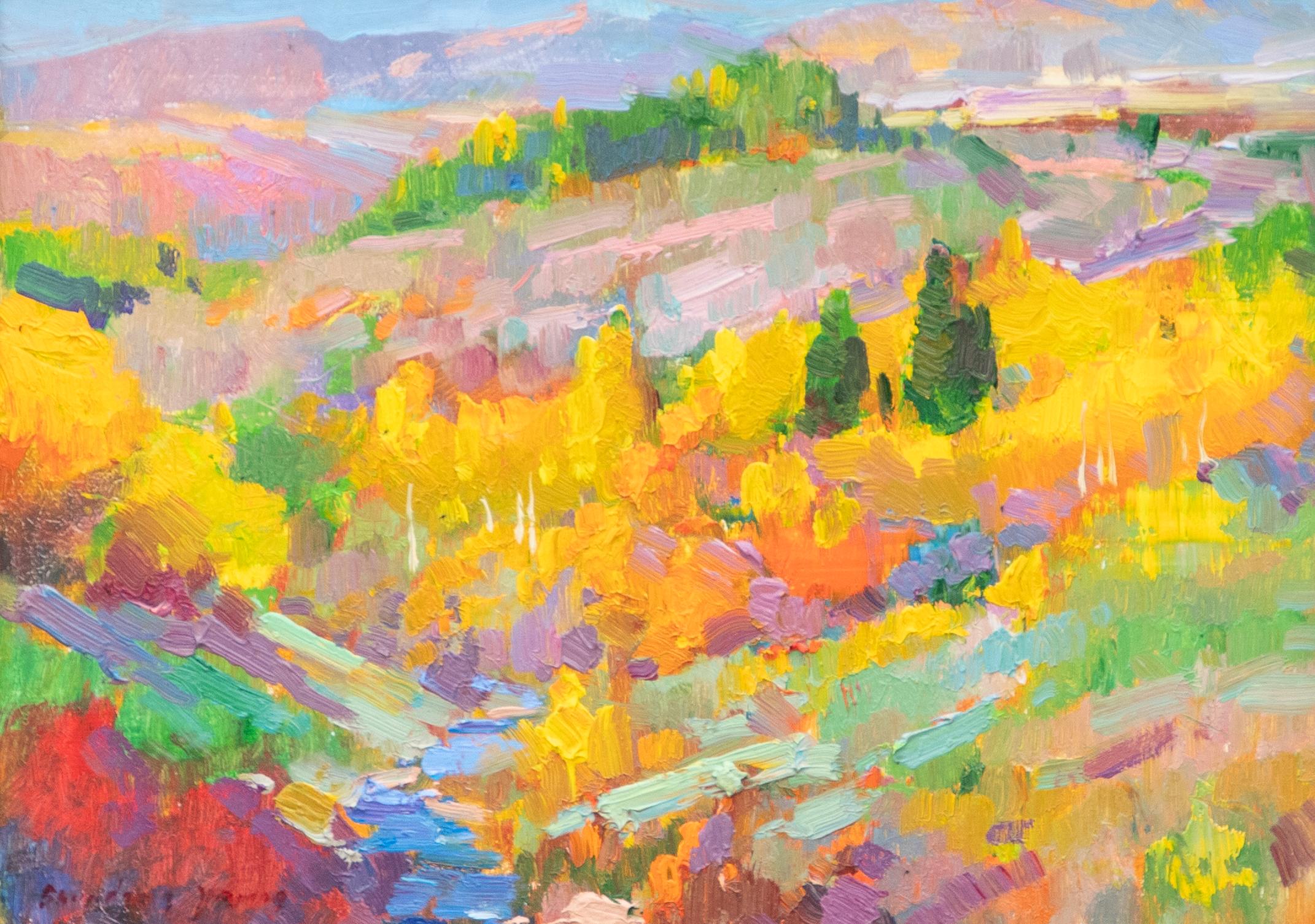 Bunter Herbst (Impressionismus), Painting, von Shundong Yang