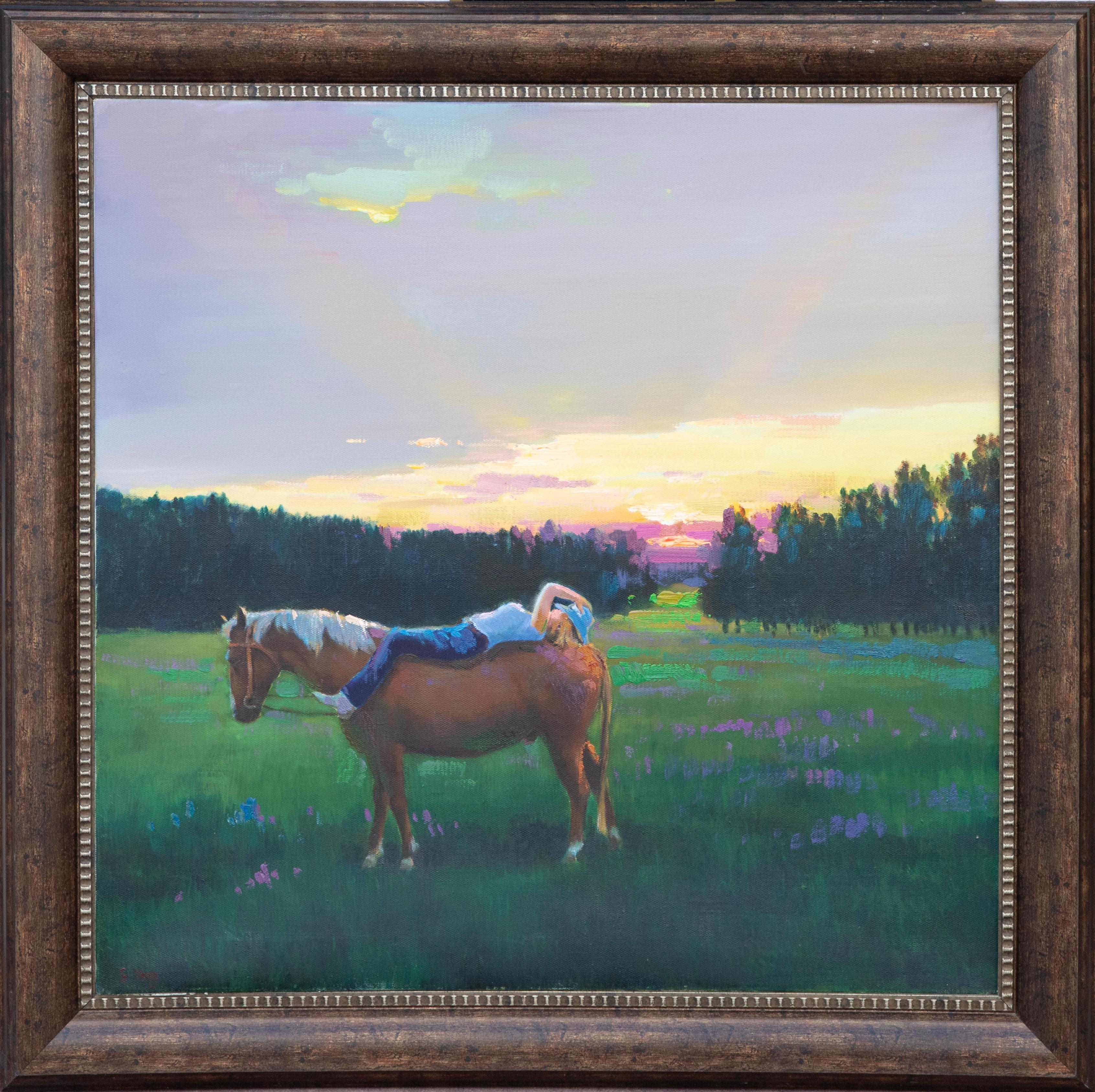 Evening Solitude - Painting by Shundong Yang