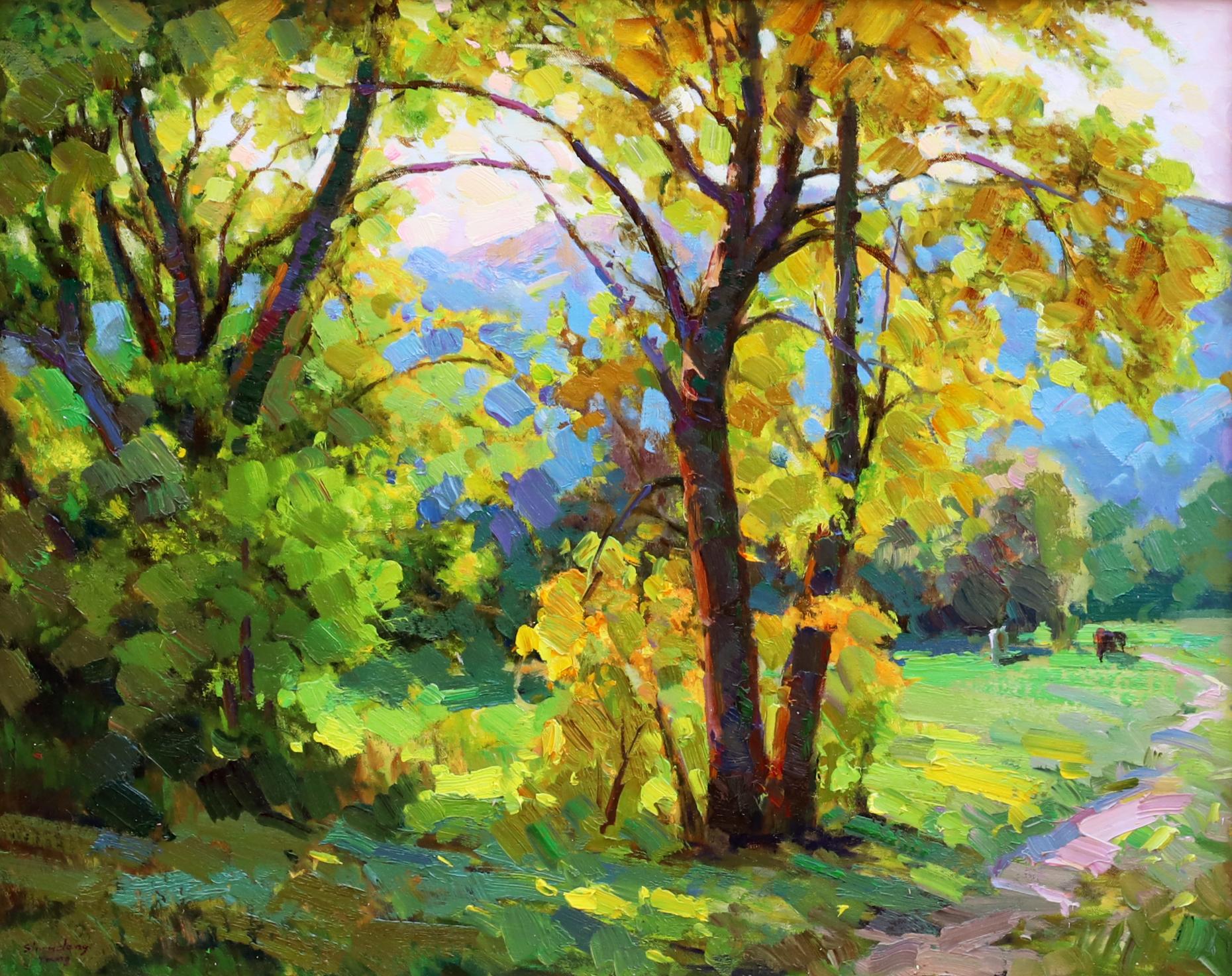 Après-midi de septembre - Impressionnisme Painting par Shundong Yang