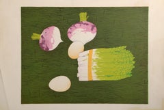 Cutting Board, Modern Woodcut by Shunji Sakuyama