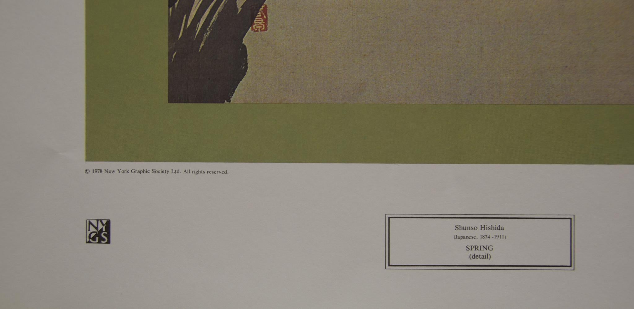« Printemps » de Shunso Hishida. Litho de la New York Society. Imprimé au Japon, 1978. en vente 1