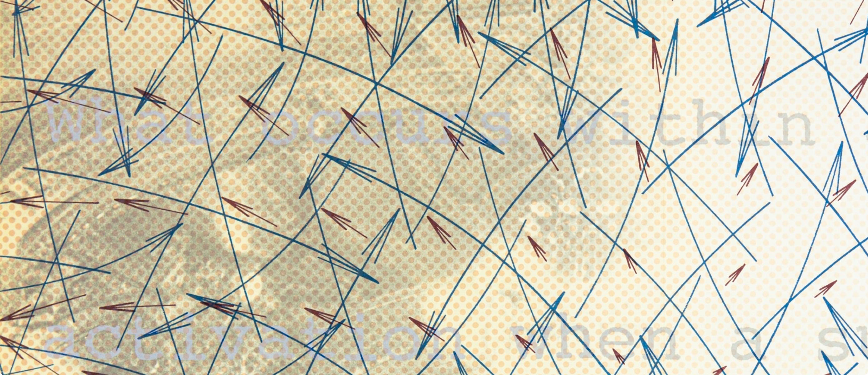Arakawa 荒川 修作, Composizione, Derrière le miroir (dopo) - Print Moderno di Shusaku Arakawa