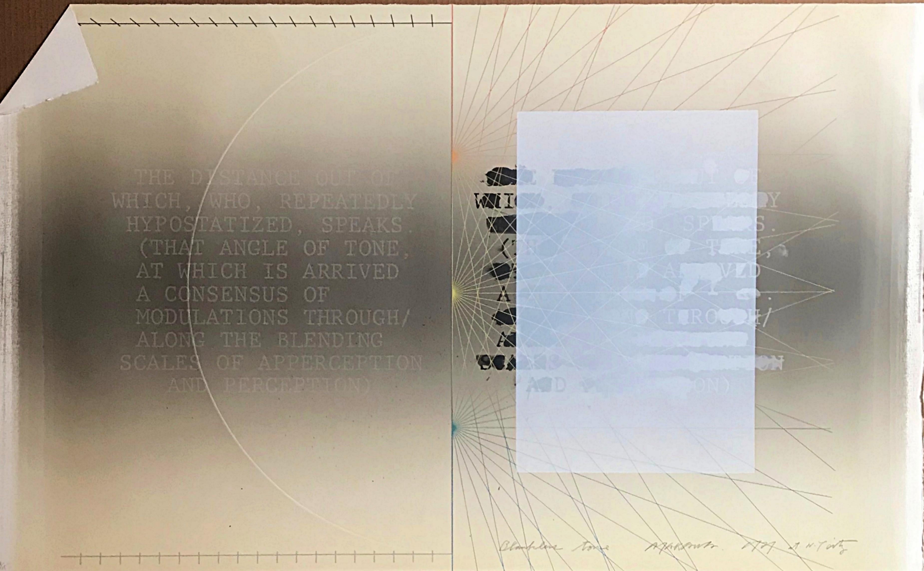 Shusaku Arakawa Abstract Print - Blankless Tone