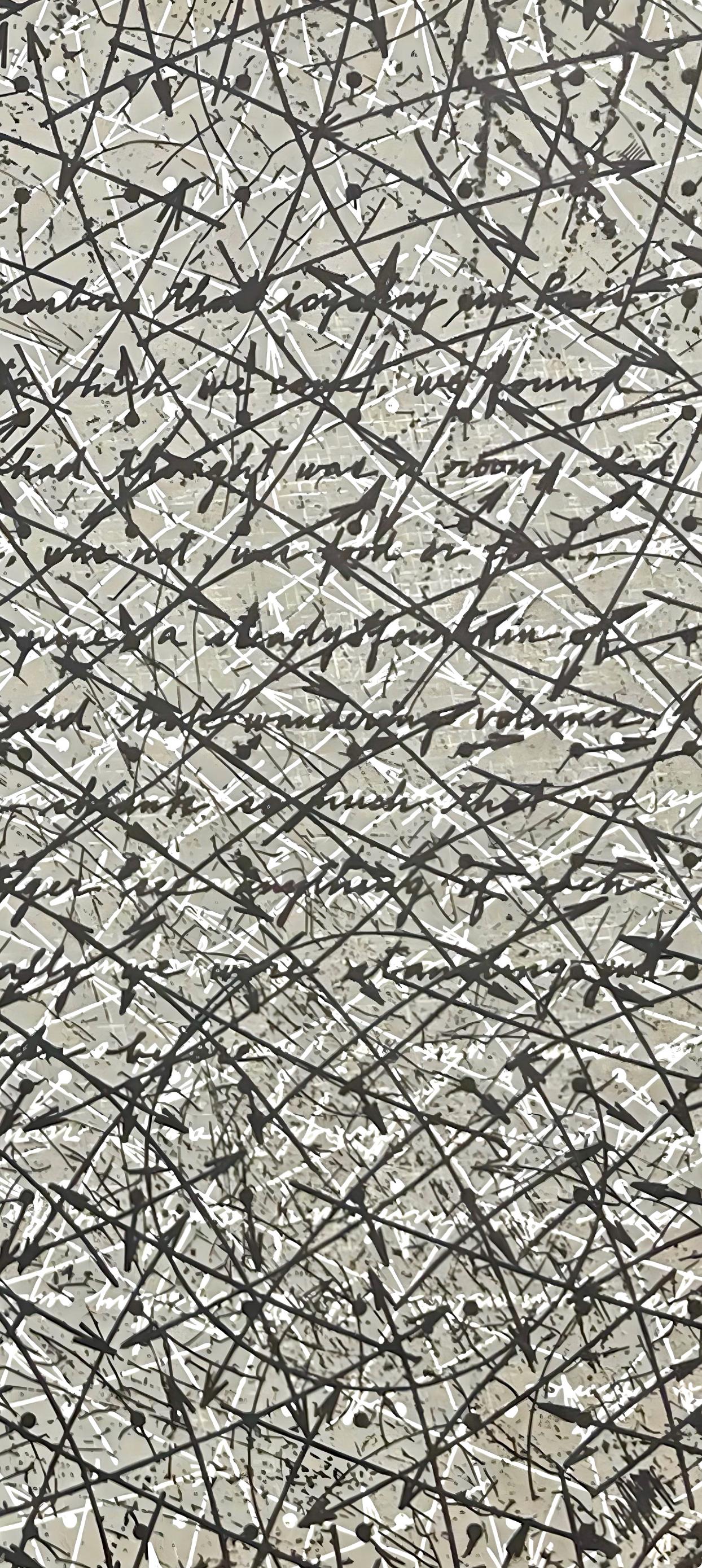 Outside blank, Hommage à Aimé et Marguerite Maeght, Derrière le miroir - Modern Print by Shusaku Arakawa
