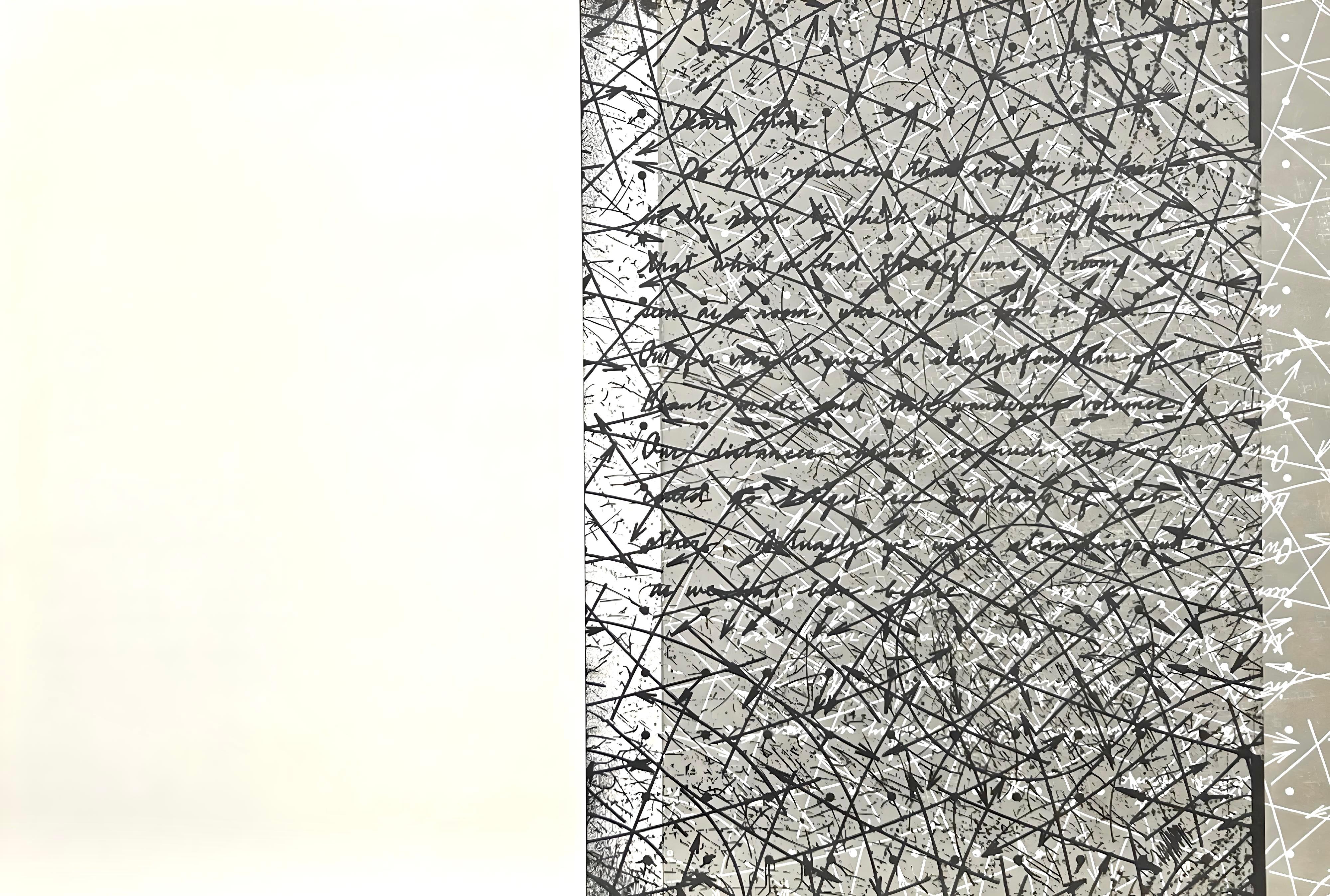 Lithograph on vélin paper. Paper Size: 15 x 22 inches, with centerfold, as issued. Inscription: Unsigned and unnumbered, as issued. Notes: From the folio, Derrière le miroir, N° 250, Hommage à Aimé et Marguerite Maeght, 1982. Published by Galerie
