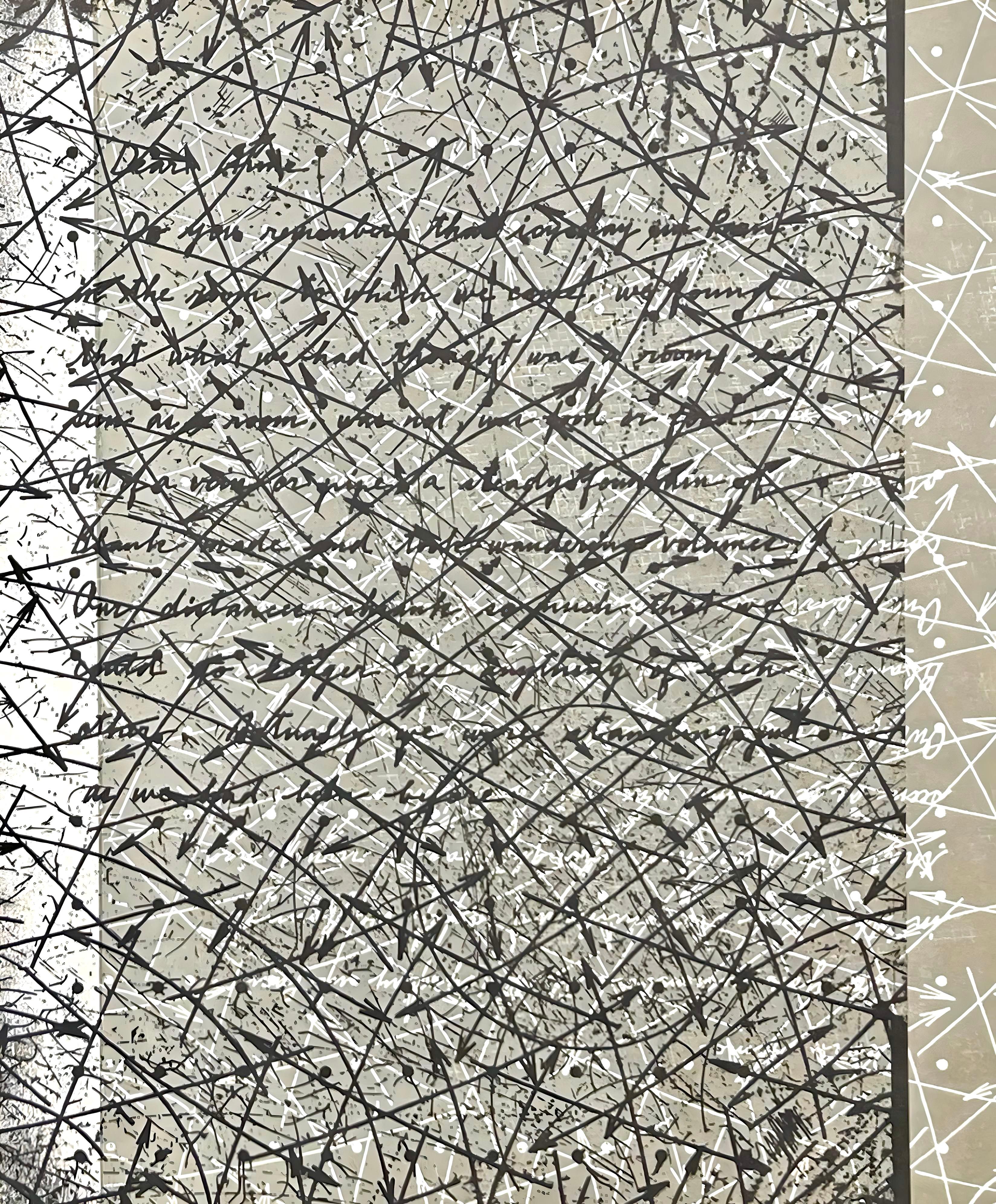 Shusaku Arakawa Landscape Print - Outside blank, Hommage à Aimé et Marguerite Maeght, Derrière le miroir