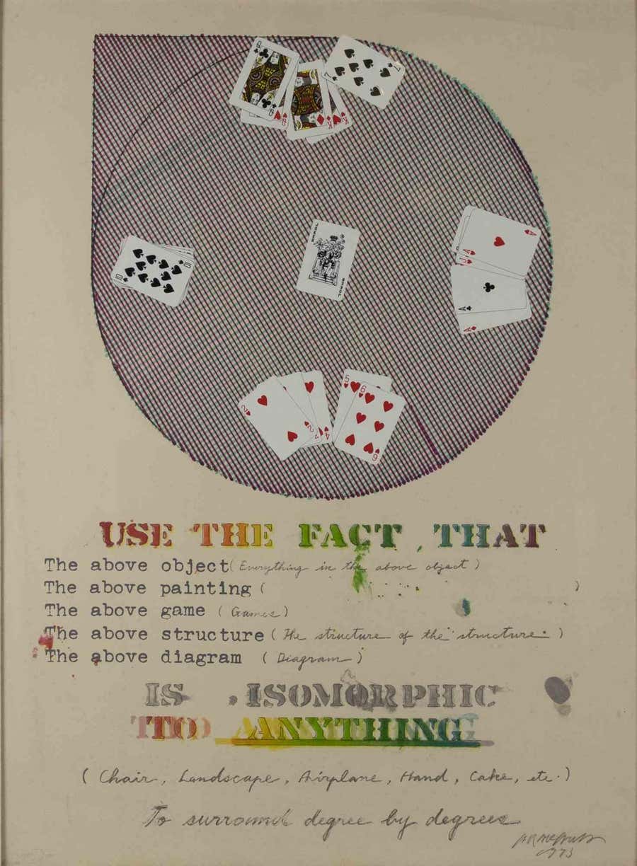 USE THE FACT THAT - Lithograph by Shusaku Arakawa - 1973