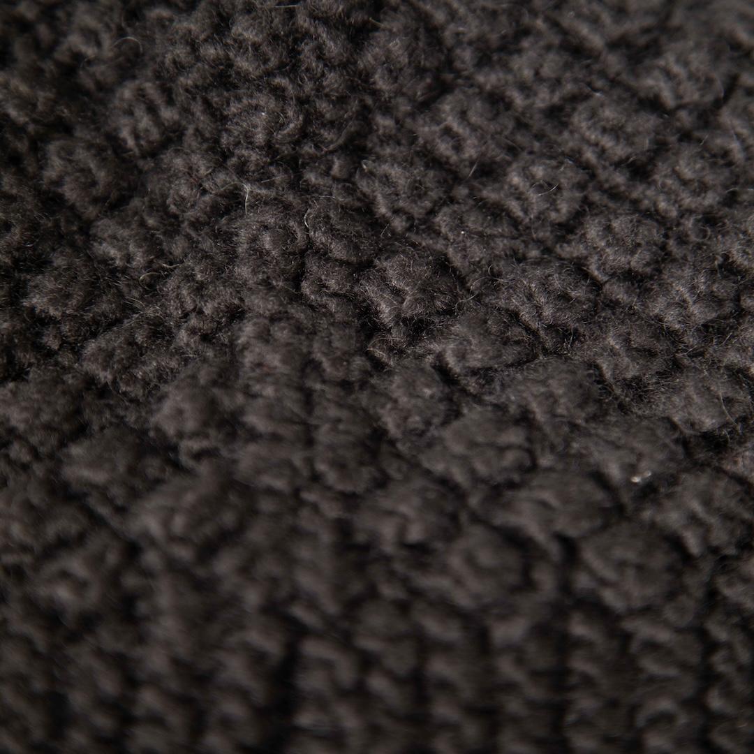 SHUSHU/TONG Black Wool Crochet Beanie Scarf In Good Condition For Sale In London, GB