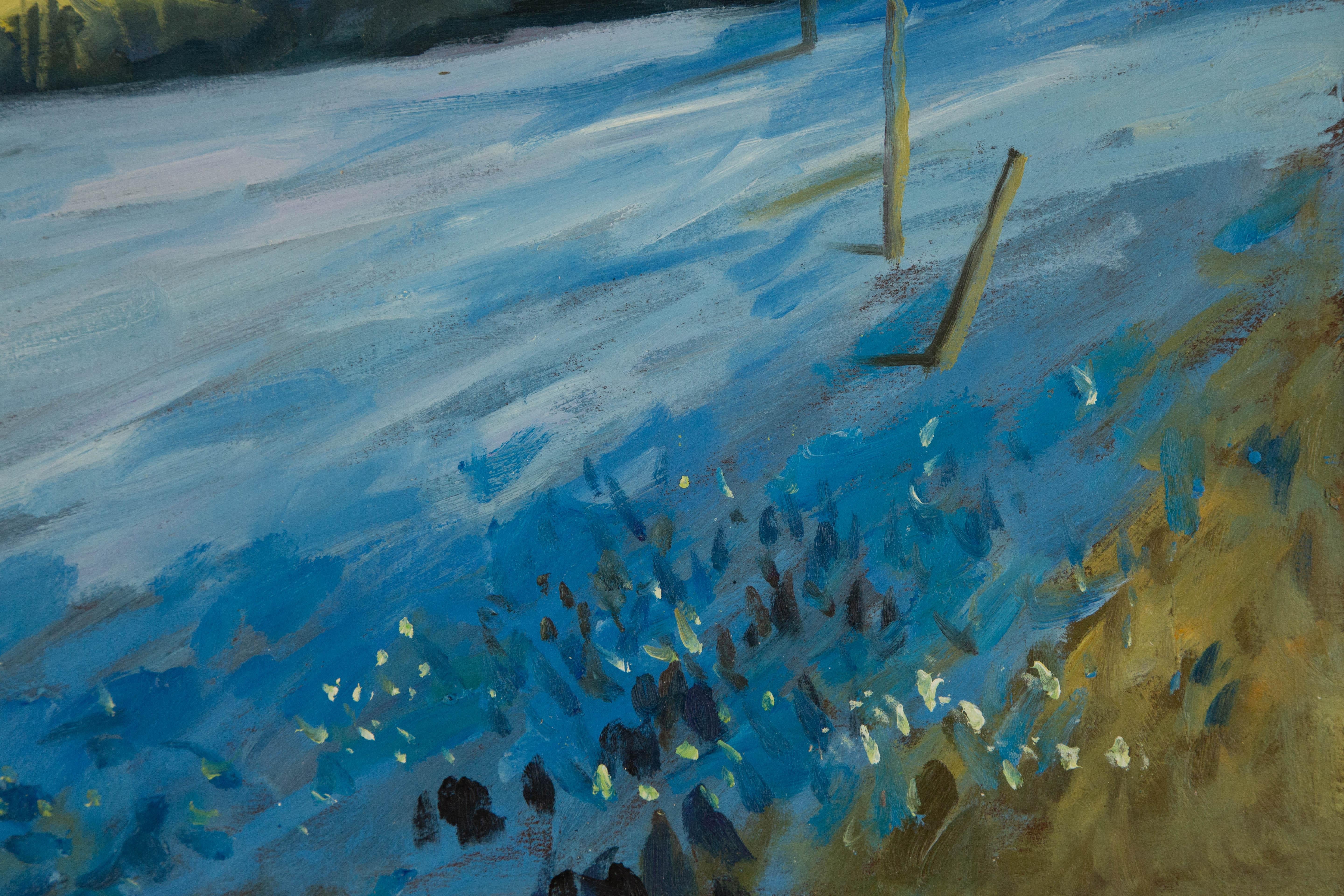 Shuting Yang Landschaft Original Öl auf Leinwand 
