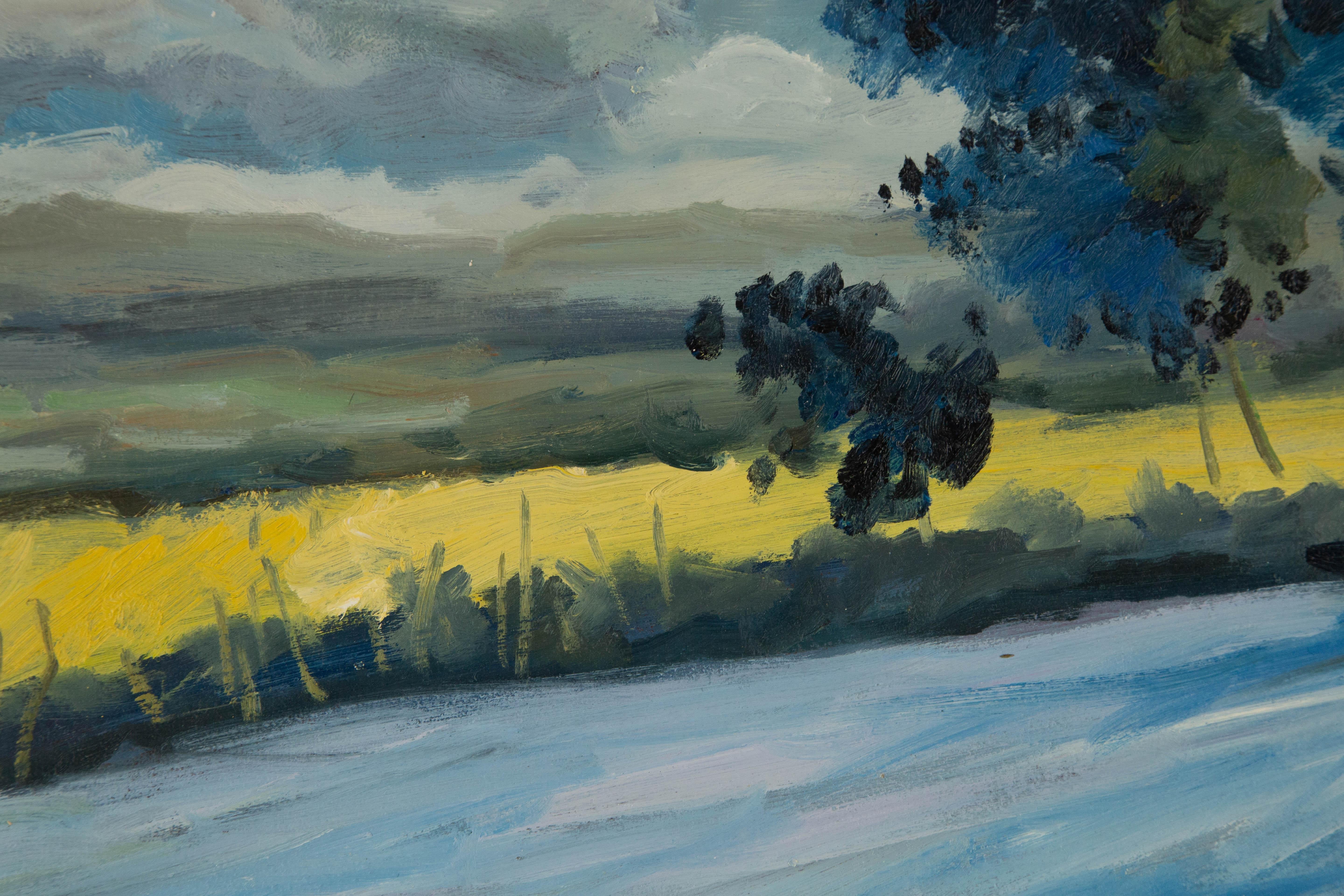 Shuting Yang Landschaft Original Öl auf Leinwand 