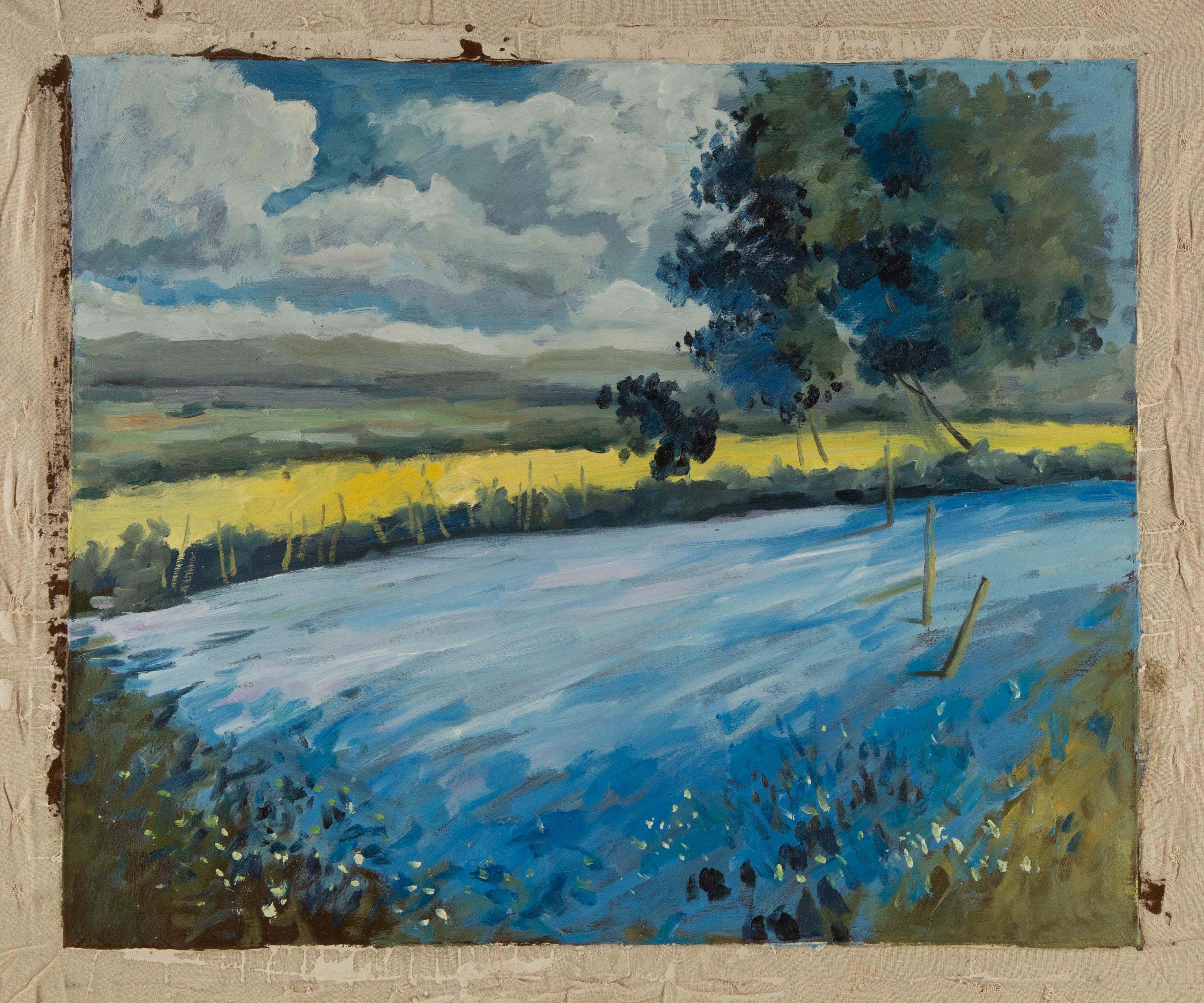 Shuting Yang Landschaft Original Öl auf Leinwand 