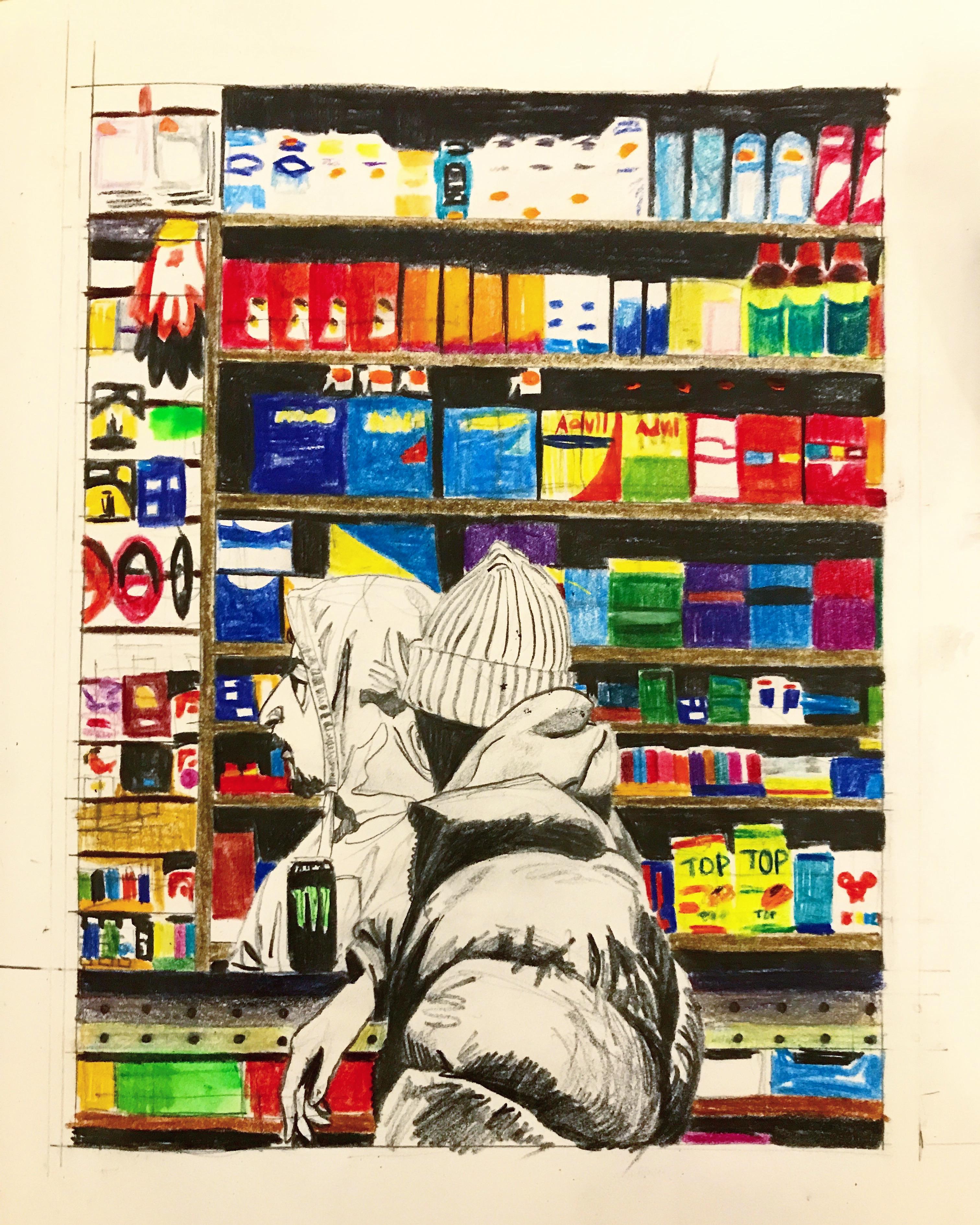 Deli - Painting by Shuto Okayasu