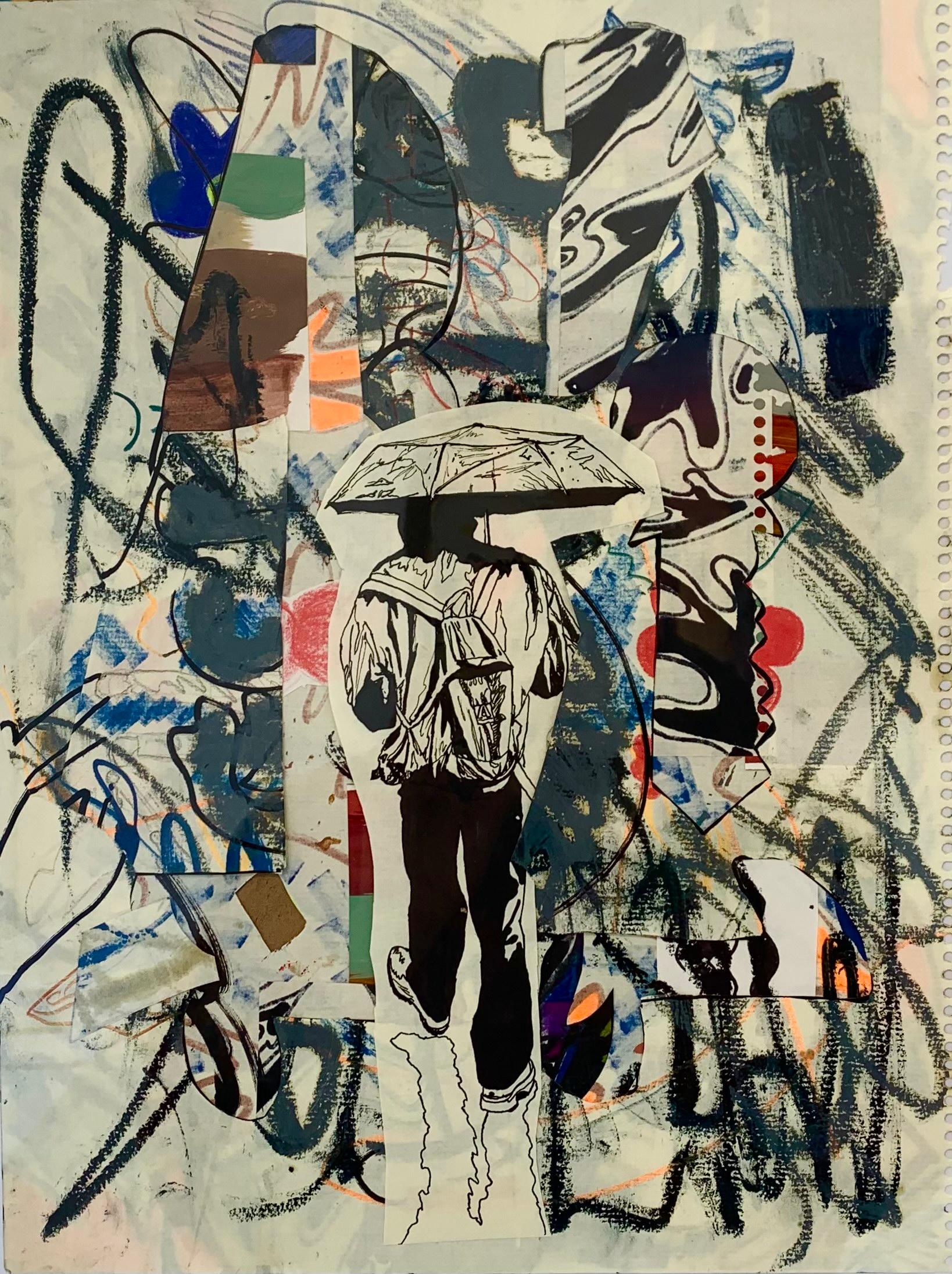 Shuto Okayasu Abstract Painting - Rainy day 