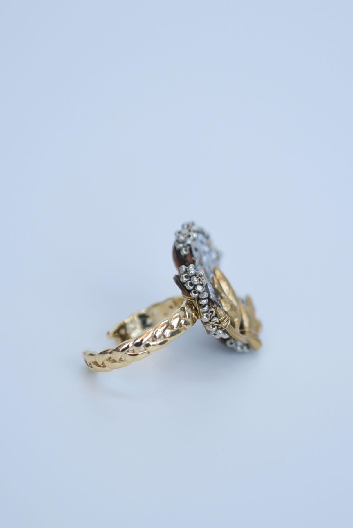 De las mujeres anillo shuumeigiku  / joyas vintage , piezas vintage años 70 en venta