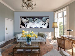 The Wings, Acryl, Holzkohle, Leinwand von der modernen Künstlerin Shuvaprasanna „In Stock“