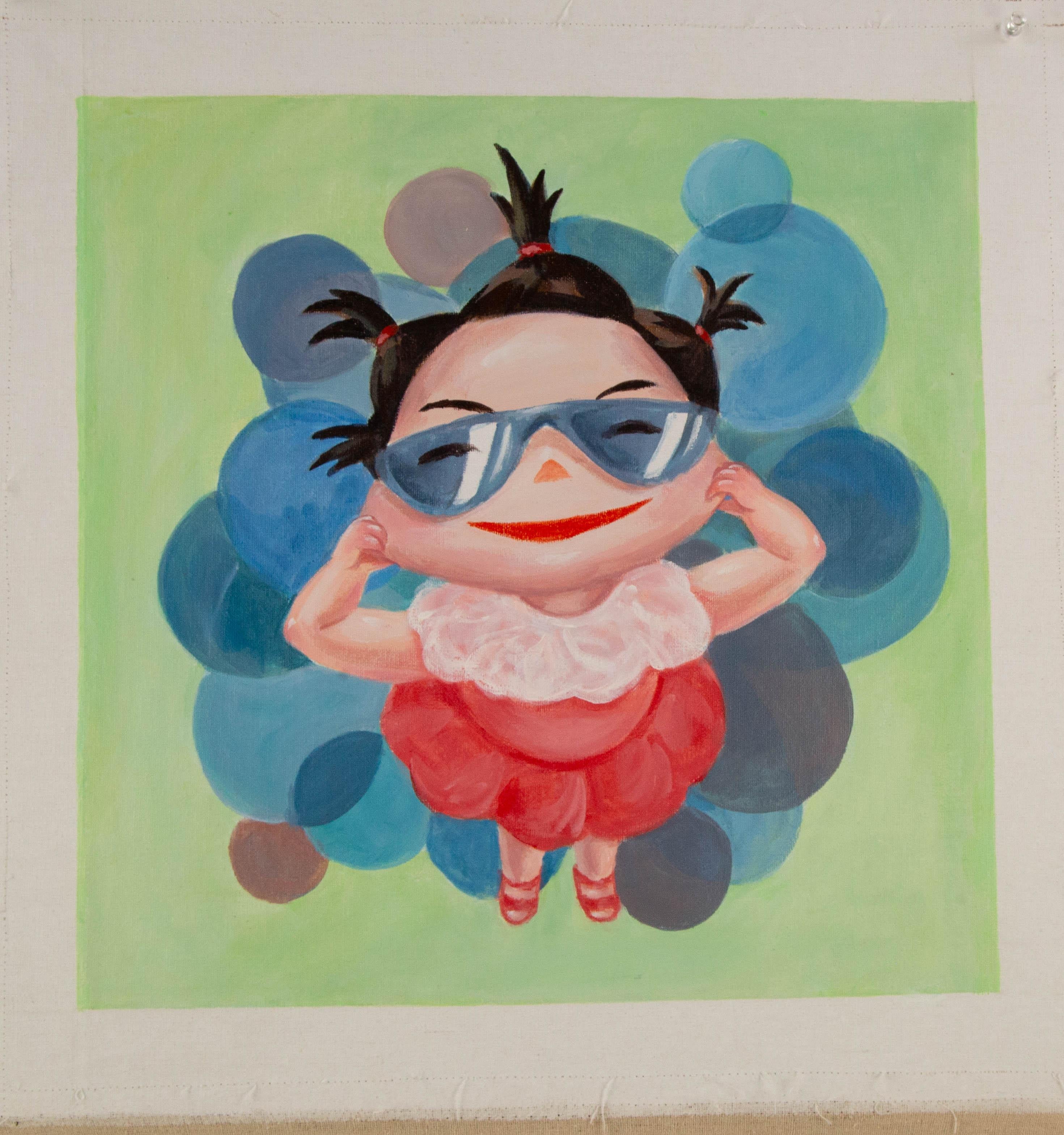 Olio originale contemporaneo su tela 