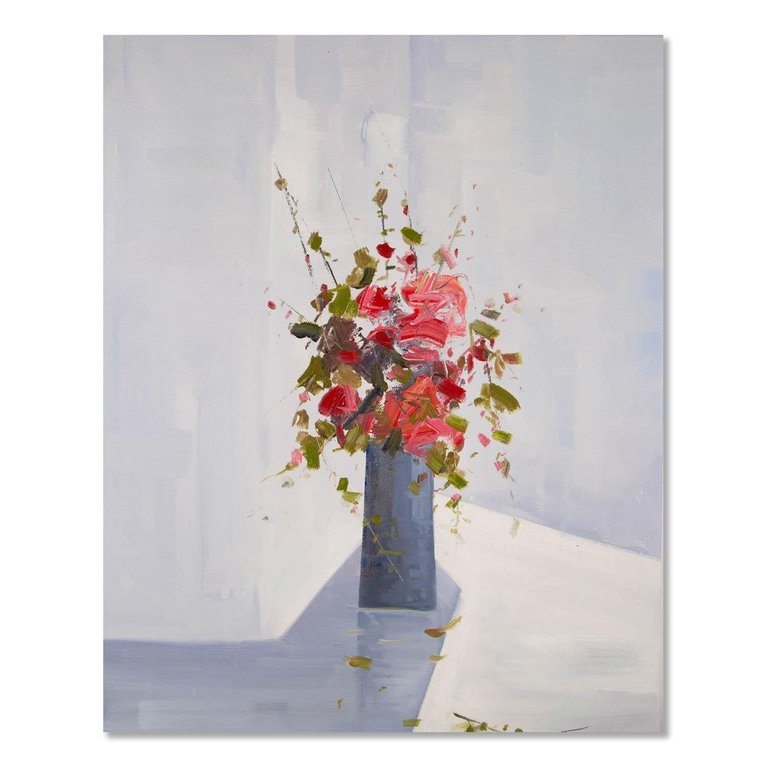  Title: Flower In The Vase
 Medium: Oil on canvas
 Size: 25 x 19 inches
 Frame: Framing options available!
 Condition: The painting appears to be in excellent condition.
 
 Year: 2015
 Artist: Shuxing Tian
 Signature: Signed
 Signature Location: