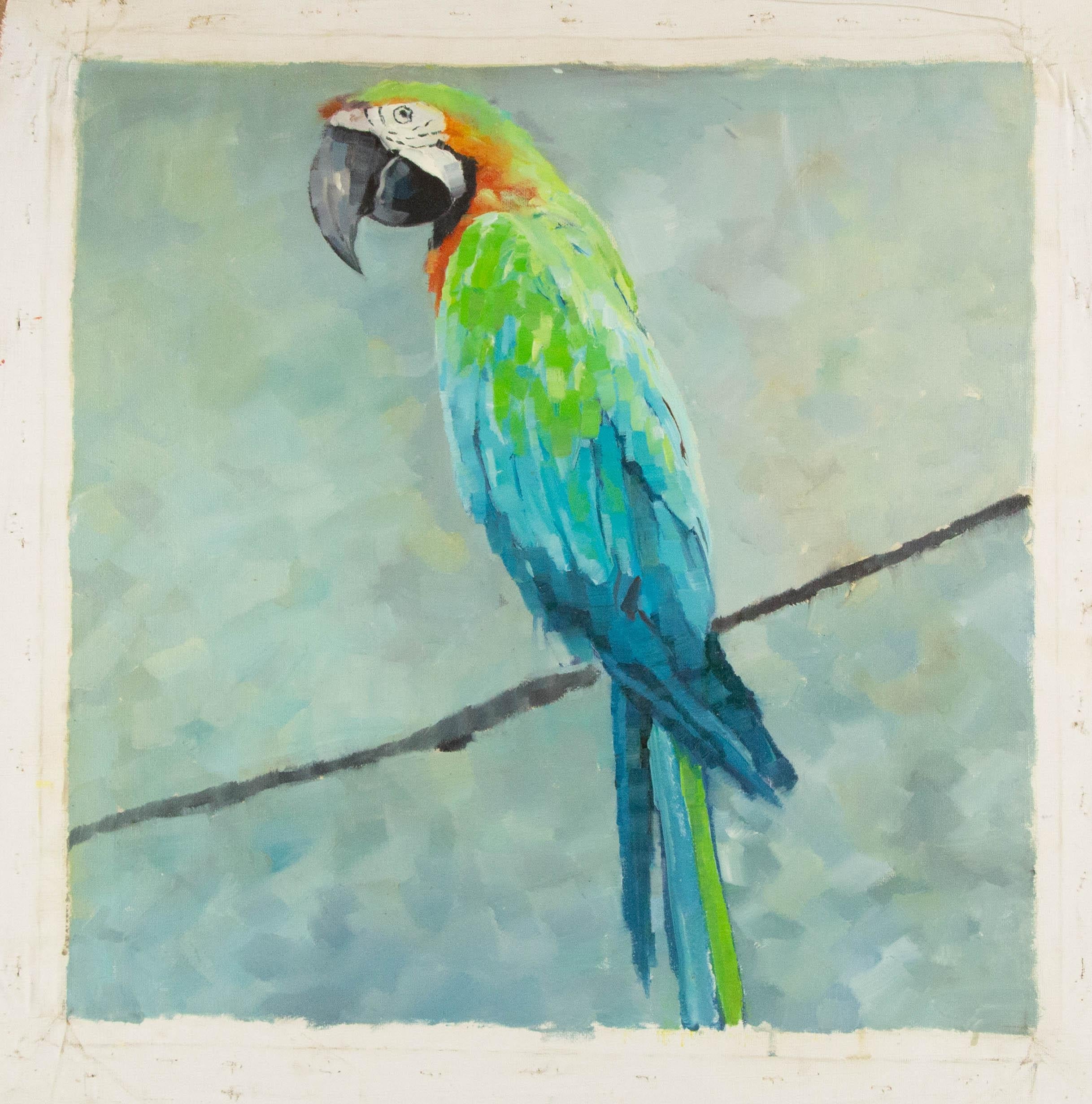 ShuXu Han Animal Óleo original sobre lienzo 