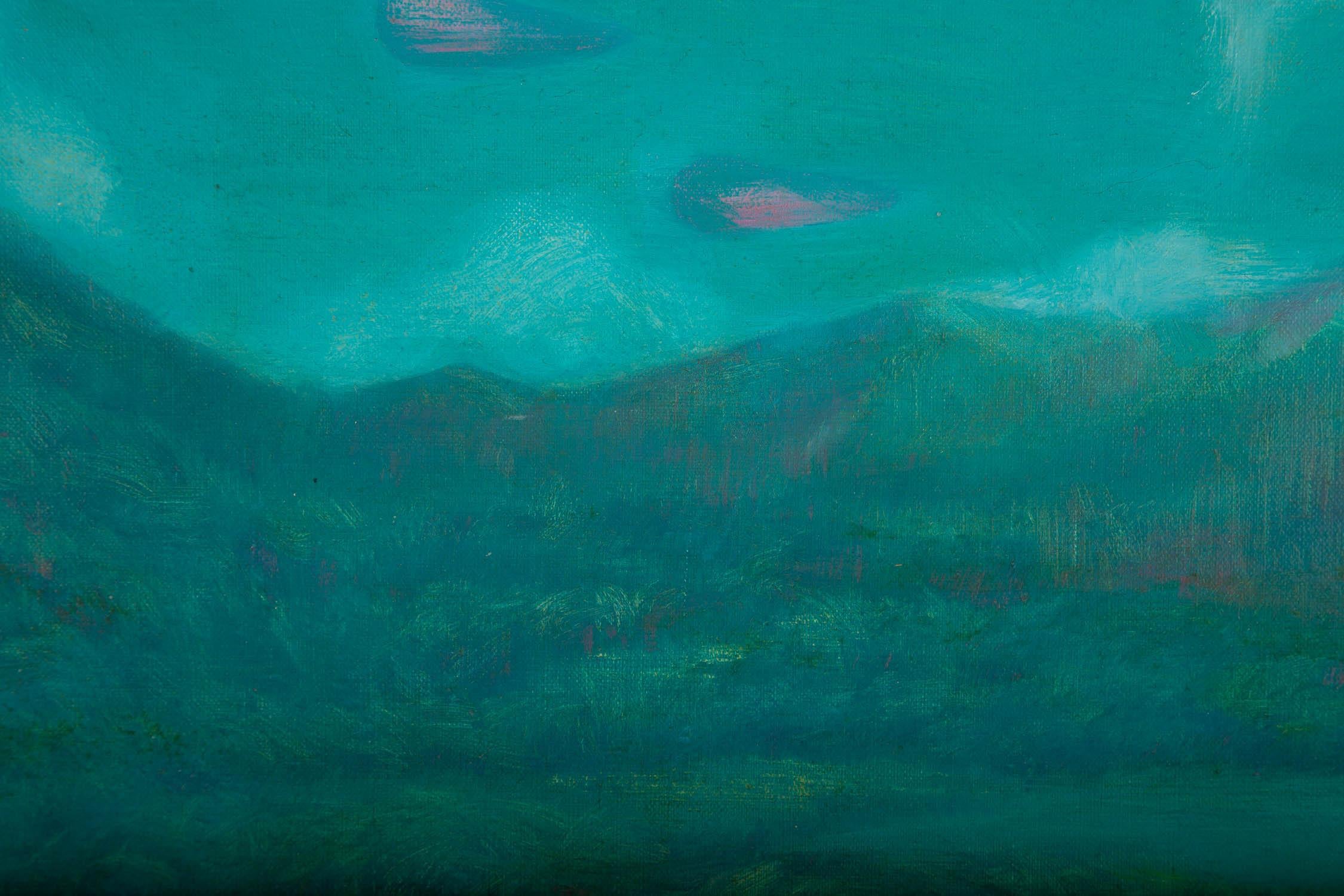 Shuzeng Liu Landschaft, Original, Öl auf Leinwand, „New World 2“ im Angebot 3