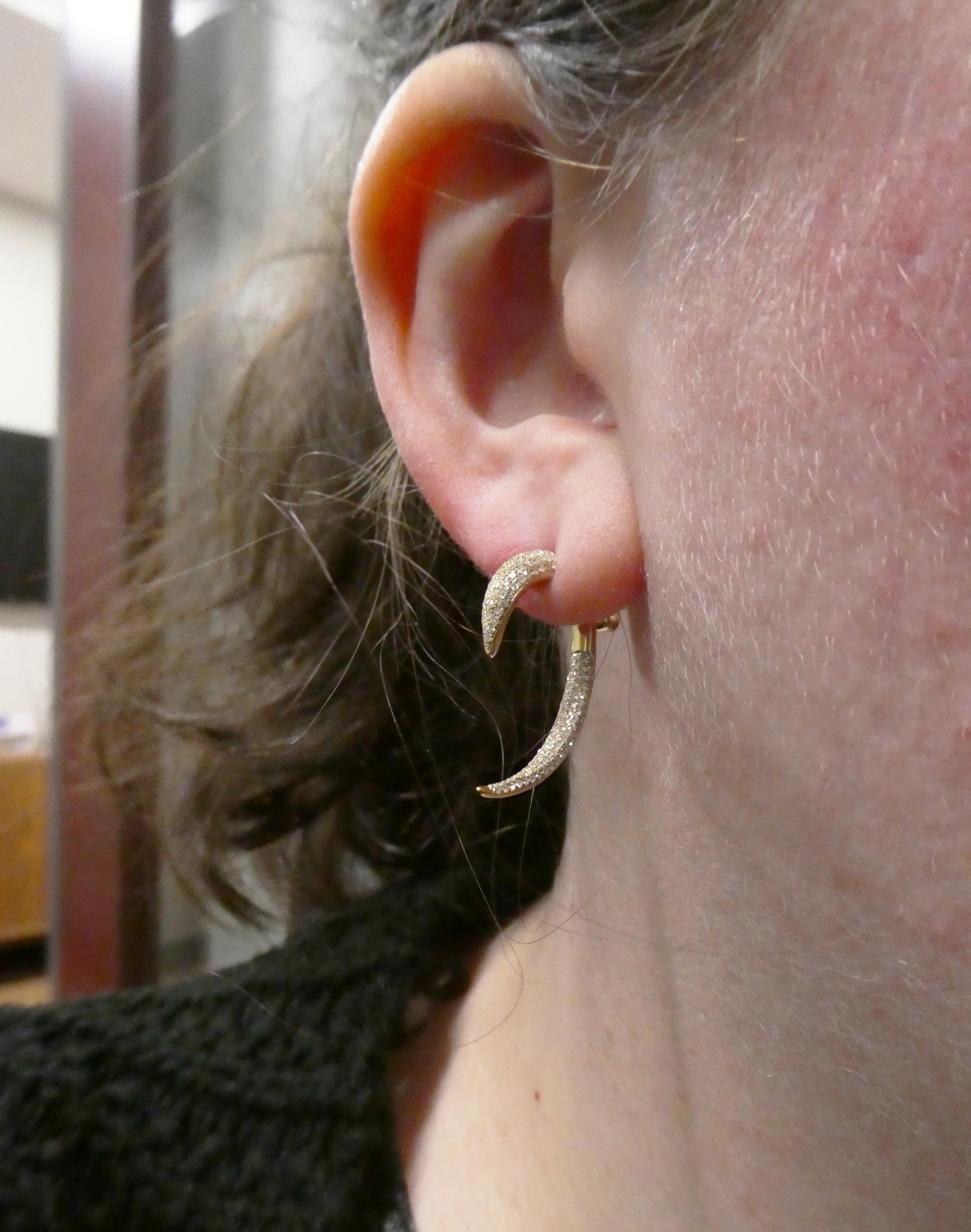 snake fang earrings