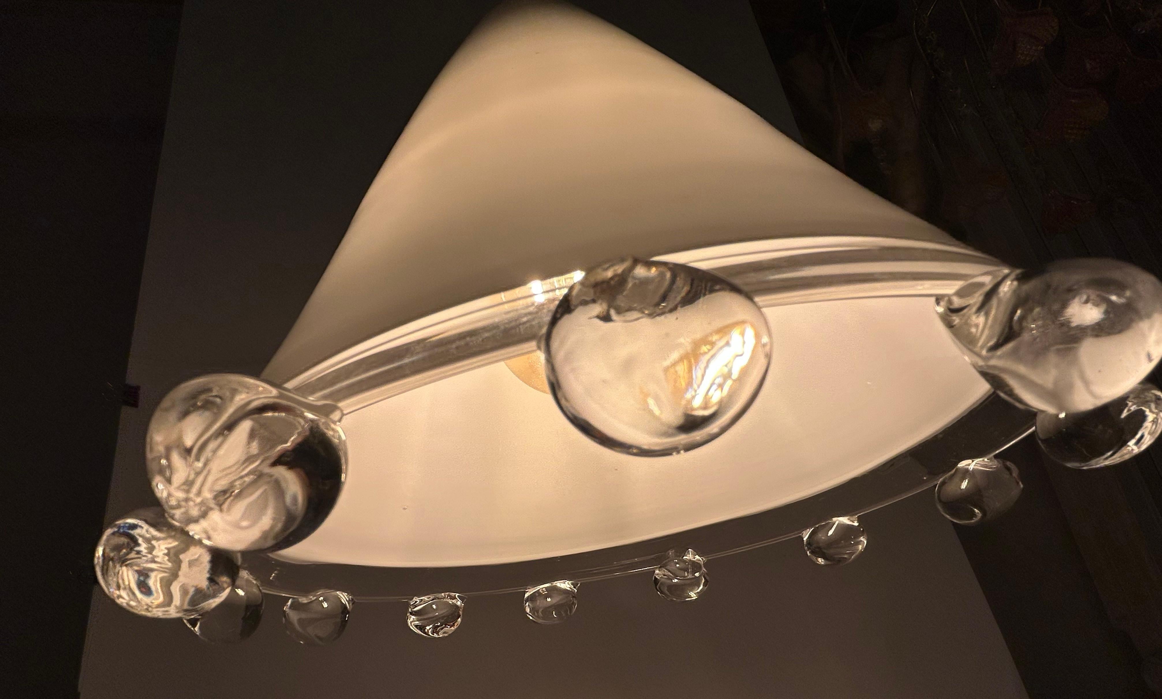 Shy Princess, Lovely Murano Pendant by Leucos, 1970's Bon état - En vente à Budapest, HU