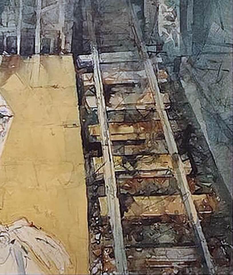 Untitled, Watercolor on Paper, Modern Indian Artist Shyamal Dutta Ray 