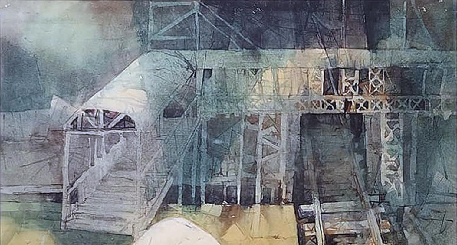Untitled, Watercolor on Paper, Modern Indian Artist Shyamal Dutta Ray 