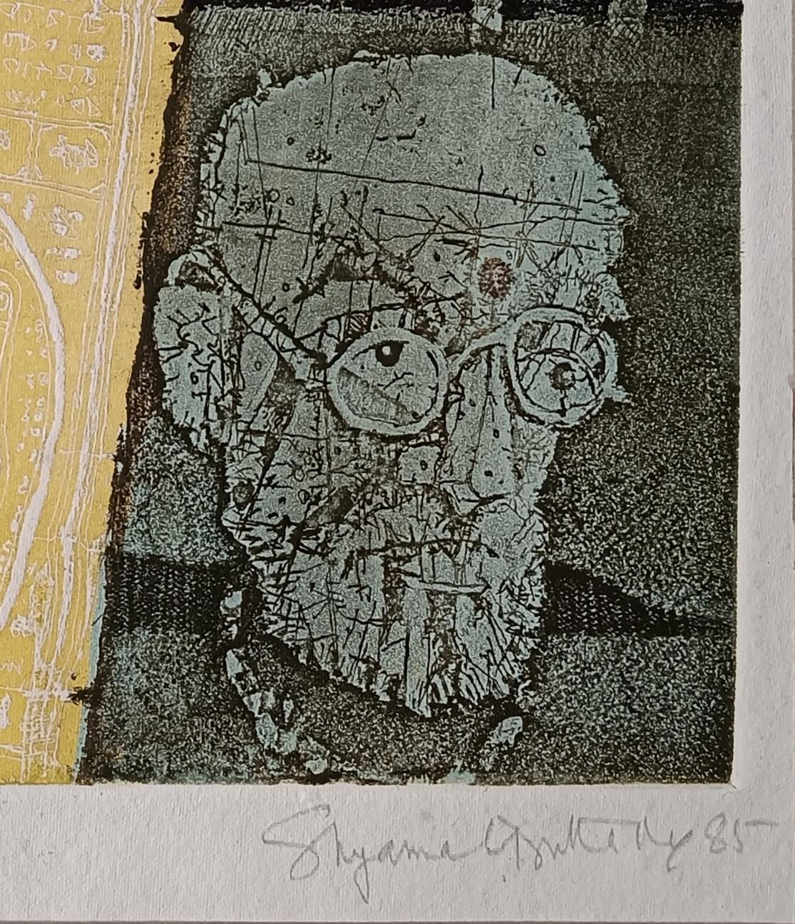 Untitled, Etching on Paper, by Modern Indian Artist Shyamal Dutta Ray 