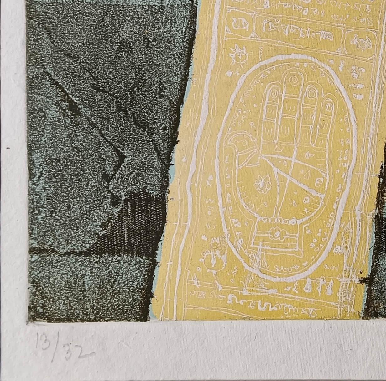 Untitled, Etching on Paper, by Modern Indian Artist Shyamal Dutta Ray 