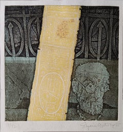 Untitled, Etching on Paper, by Modern Indian Artist Shyamal Dutta Ray "In Stock"