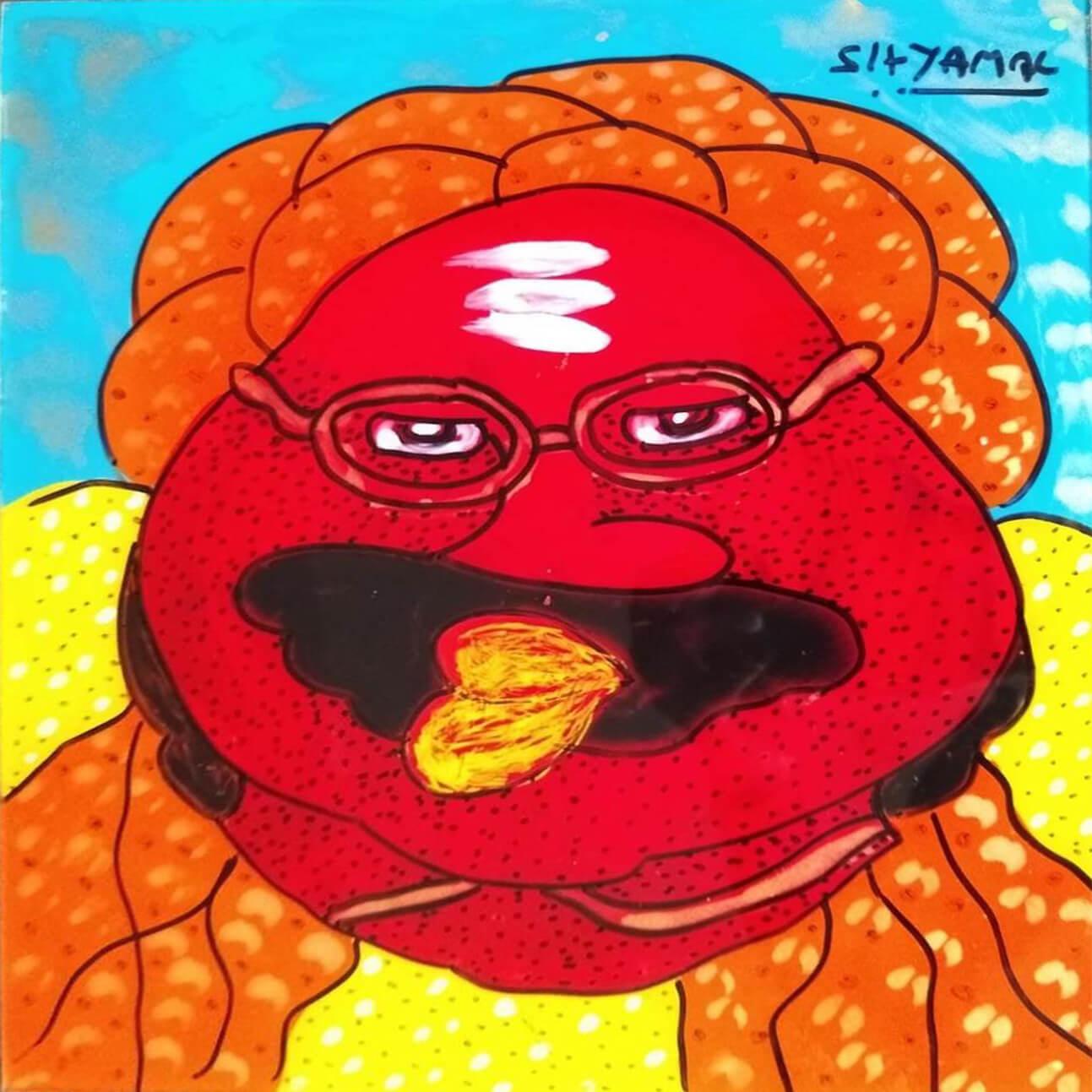 Shyamal Mukherjee  -  Bawa Biwi  -  8 x 9 pollici (formato non incorniciato)   
Olio rovesciato su acrilico su foglio acrilico , 2021 ( Set di 2 )
( INCORNICIATO E PRONTO DA APPENDERE CON CONSEGNA A DOMICILIO )

Informazioni sull'artista