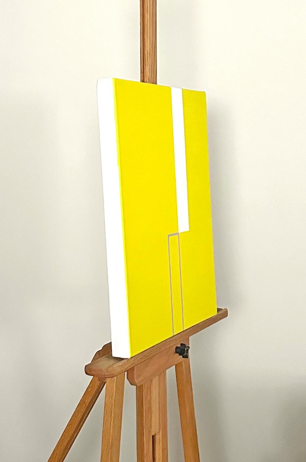 <p>Commenti dell'artista<br />Forme geometriche lineari e una tavolozza di colori monocromatici creano una dichiarazione audace. Il giallo brillante trasmette un senso di libertà e la linea decisa simboleggia un percorso ascendente. In questa opera