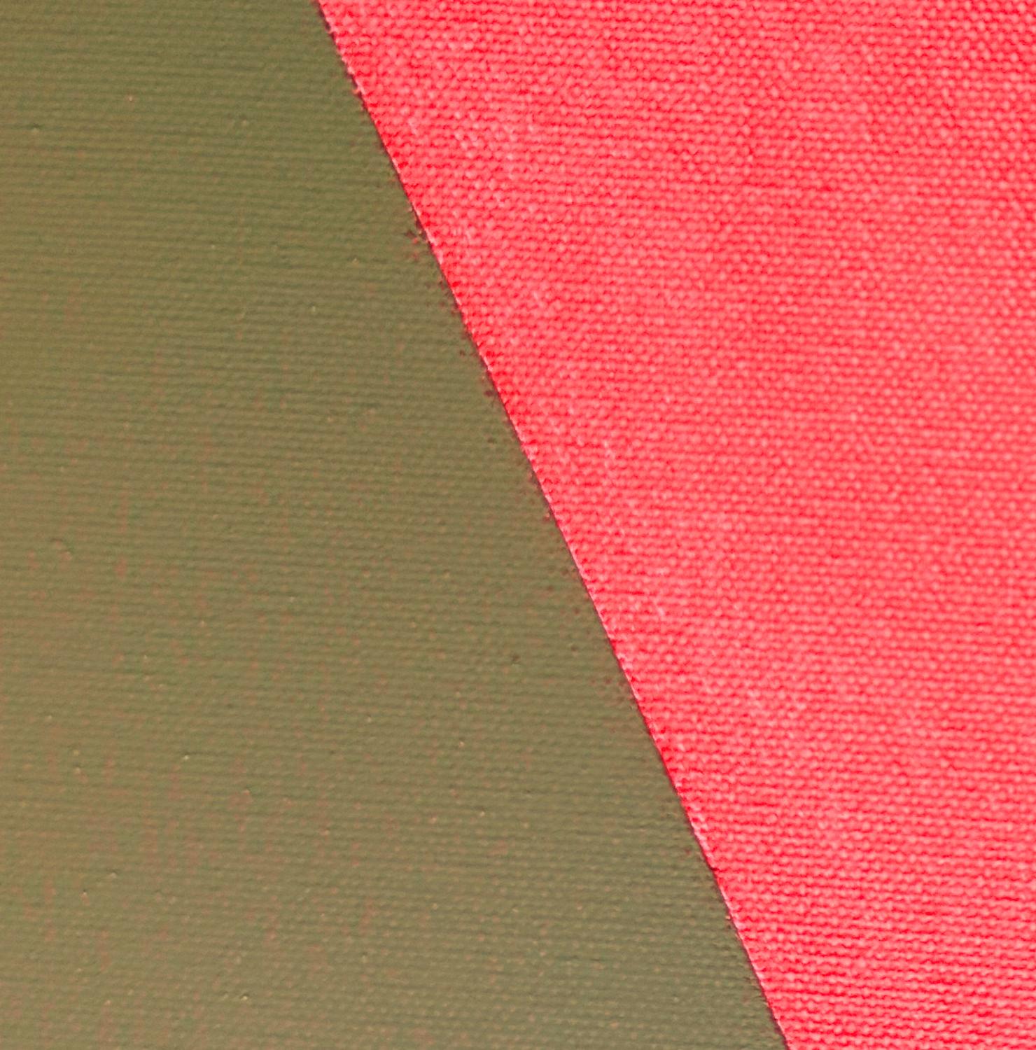 <p>Commentaires de l'artisteCette peinture abstraite représente une forme linéaire rouge sur un fond brun.<br> Il s'inspire d'un caractère chinois qui signifie 