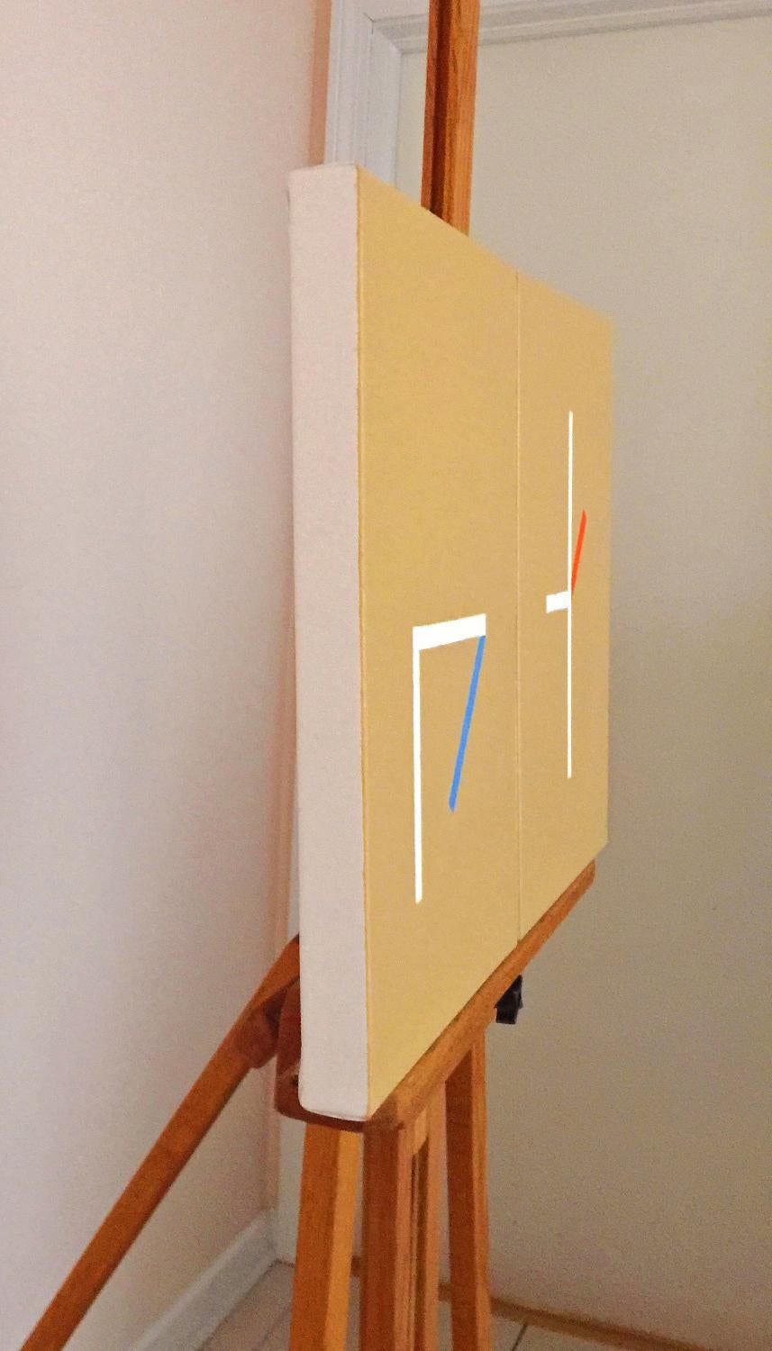 Solitudine-Altezza, Pittura ad olio astratta - Art Astratto di Shyun Song