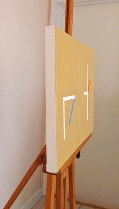 Loneliness-Aloneness, Abstract Oil Painting