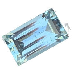 SI Clarity 3 Carat Natural Loose Aquamarine Baguette Shape from Shigar Valley