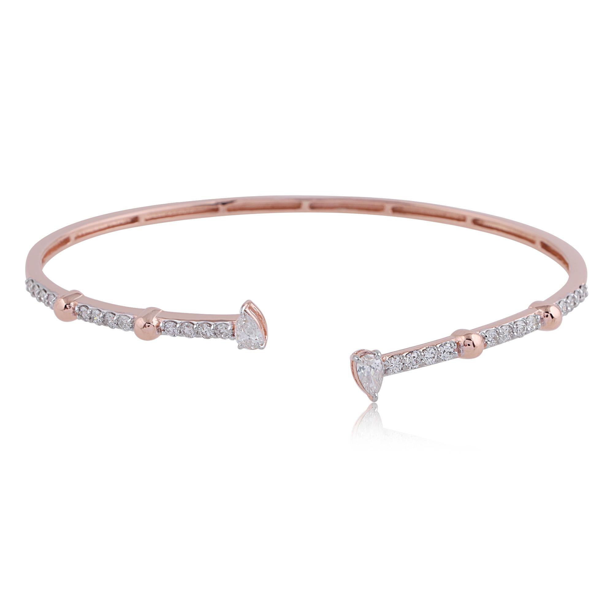 Cast from 18-karat gold, these exquisite bangle is handset with 0.92 carats of sparkling diamonds.

FOLLOW SPECTRUM JEWELS storefront to view the latest collection & exclusive pieces. Spectrum Jewels is proudly rated as a Top Seller on 1stdibs with