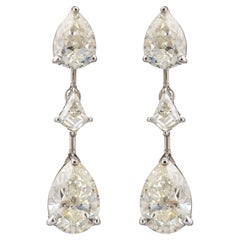 Pendente di diamanti da 2,51 carati in oro bianco 14k, purezza SI e colore HI
