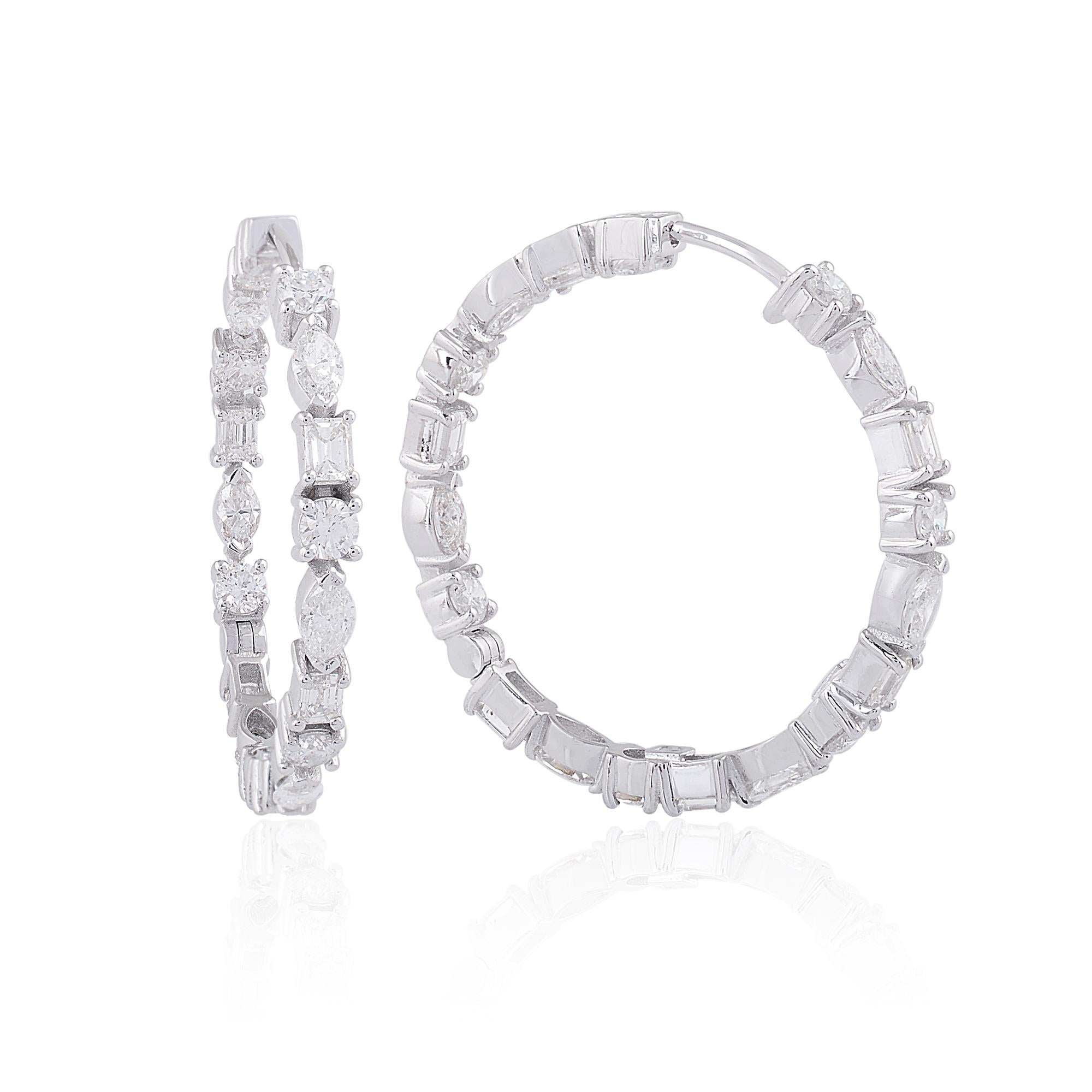 Código del Artículo :- SEE-1345A
Peso bruto :- 8.11 gm
Oro blanco macizo de 18 quilates Peso :- 7,32 gm
Peso del Diamante :- 3.95 Quilates  ( CLARIDAD MEDIA DEL DIAMANTE SI1-SI2 Y COLOR H-I )
Longitud de los pendientes :- 30 mm aprox.
Ancho de los