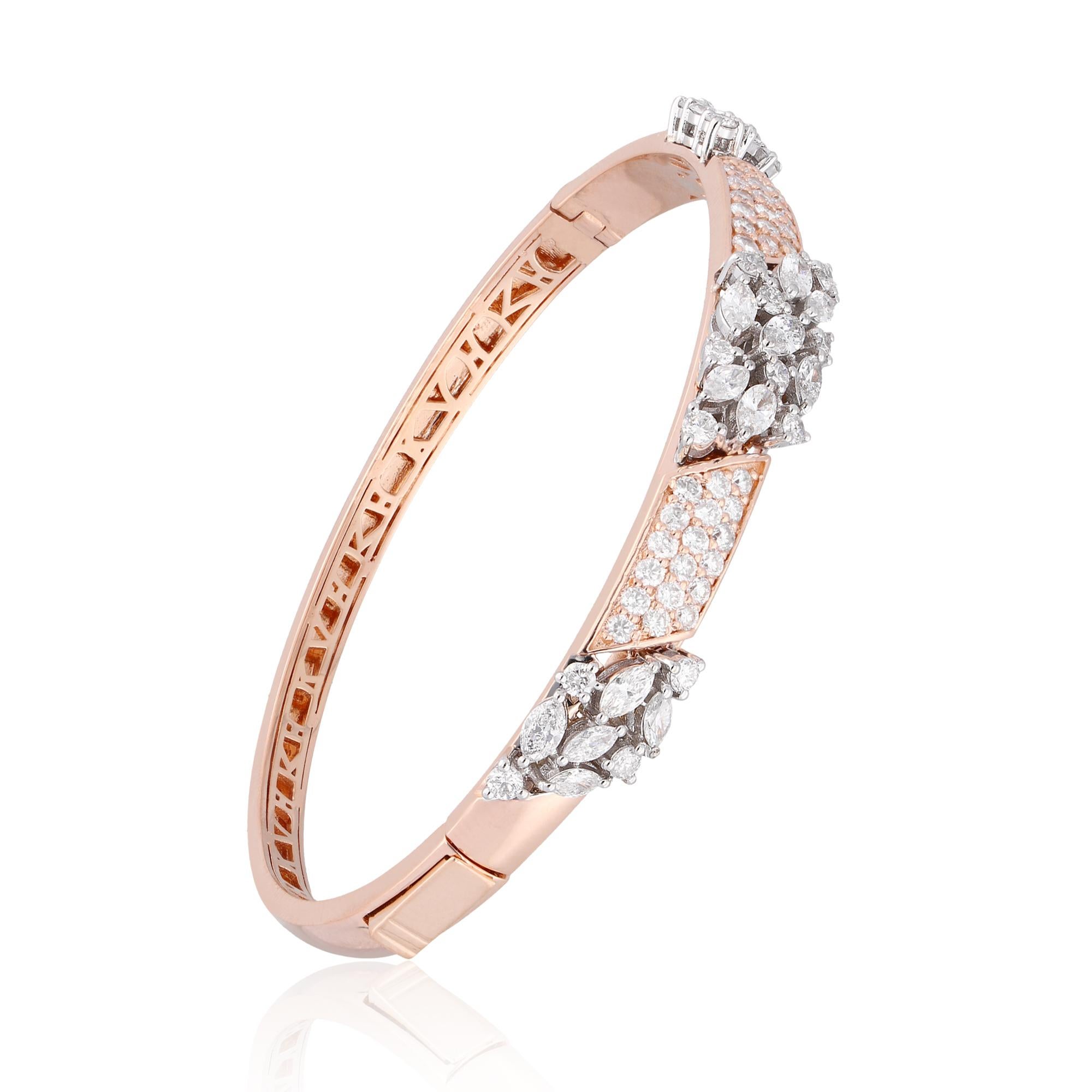 Item Code :- SJEB-3057
Gross Weight :- 21.74 gm
18k Rose Gold Weight :- 21.13 gm
Diamond Weight :- 3.05 Carat  ( AVERAGE DIAMOND CLARITY SI1-SI2 & COLOR H-I )

✦ Sizing
.....................
We can adjust most items to fit your sizing preferences.