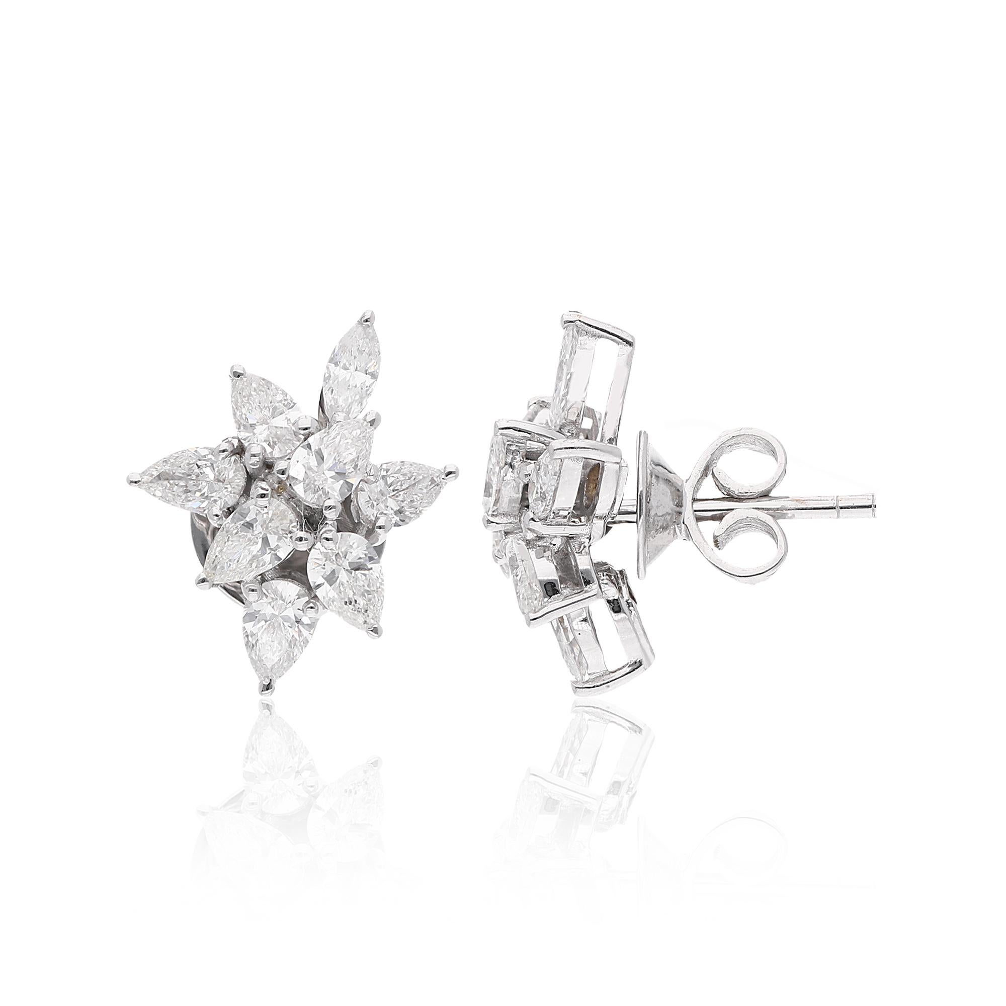 Item Code :- SEE-12452
Gross Wt. :- 3.49 gm
18k White Gold Wt. :- 3.22 gm
Diamond Wt. :- 1.33 Ct. ( AVERAGE DIAMOND CLARITY SI1-SI2 & COLOR H-I )
Earrings Size :- 12 mm approx.
✦ Sizing
.....................
We can adjust most items to fit your