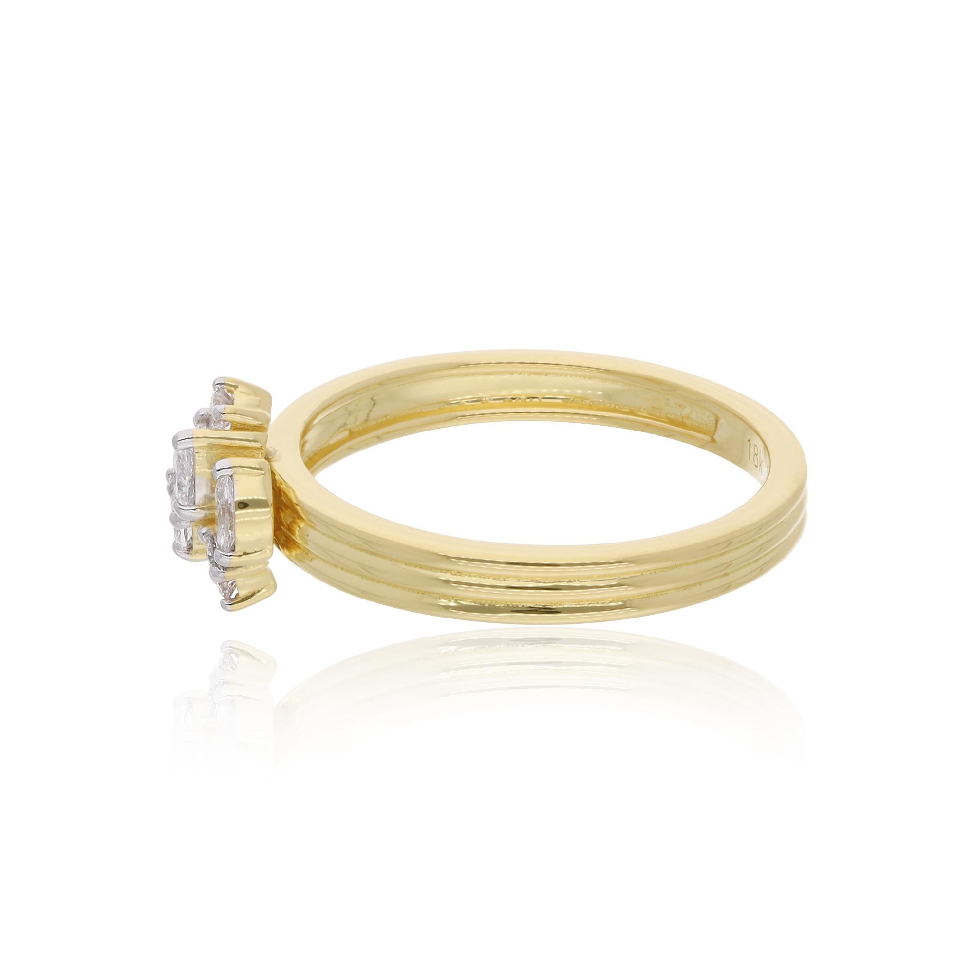 Item Code :- SER-22600B
Gross Wt. :- 3.48 gm
18k Solid Yellow Gold Wt. :- 3.43 gm
Natural Diamond Wt. :- 0.27 Ct. ( AVERAGE DIAMOND CLARITY SI1-SI2 & COLOR H-I )
Ring Size :- 7 US & All size available

✦ Sizing
.....................
We can adjust