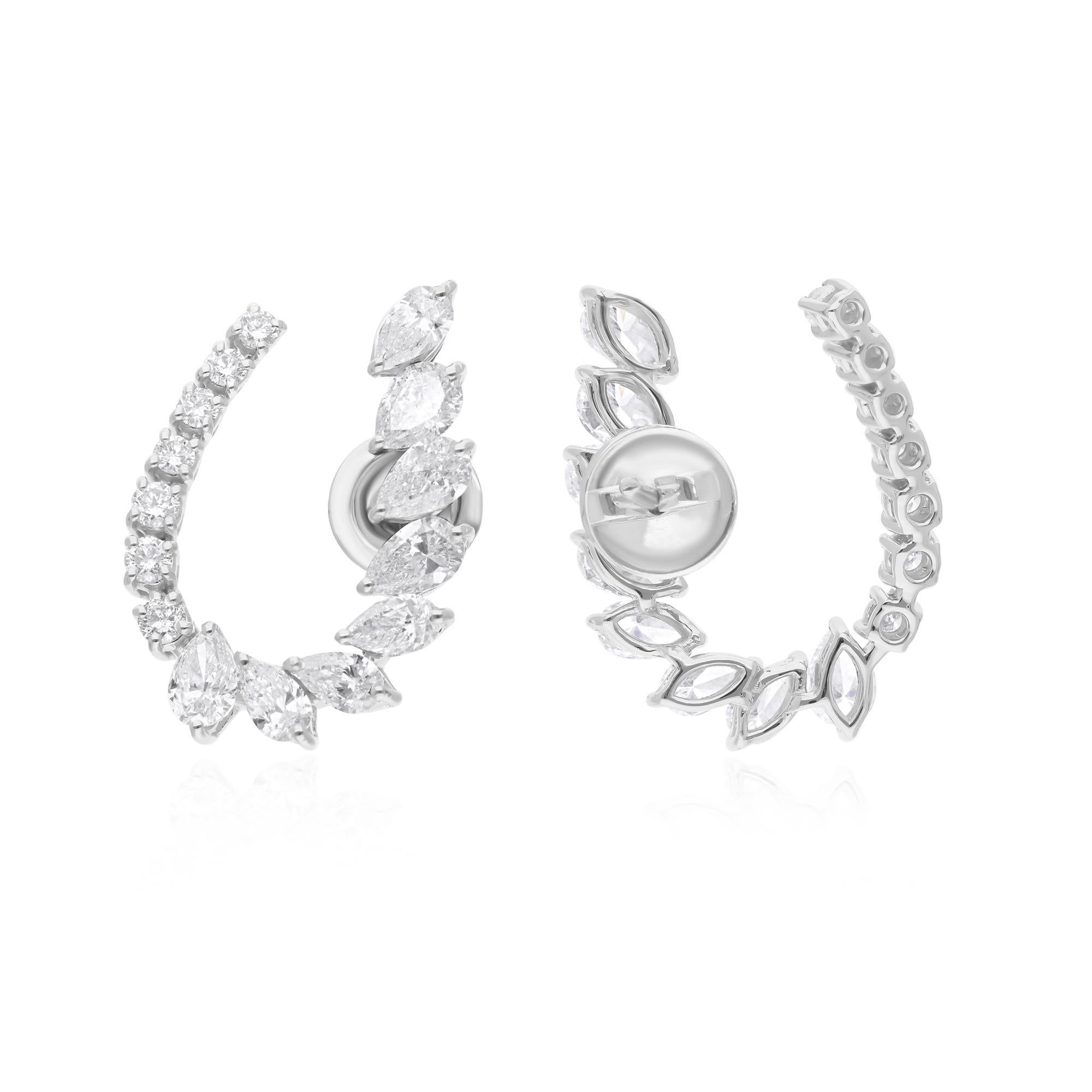 Cast from 14-karat gold, these exquisite earrings are handset with 3.28 carats of sparkling diamonds.

FOLLOW SPECTRUM JEWELS storefront to view the latest collection & exclusive pieces. Spectrum Jewels is proudly rated as a Top Seller on 1stdibs
