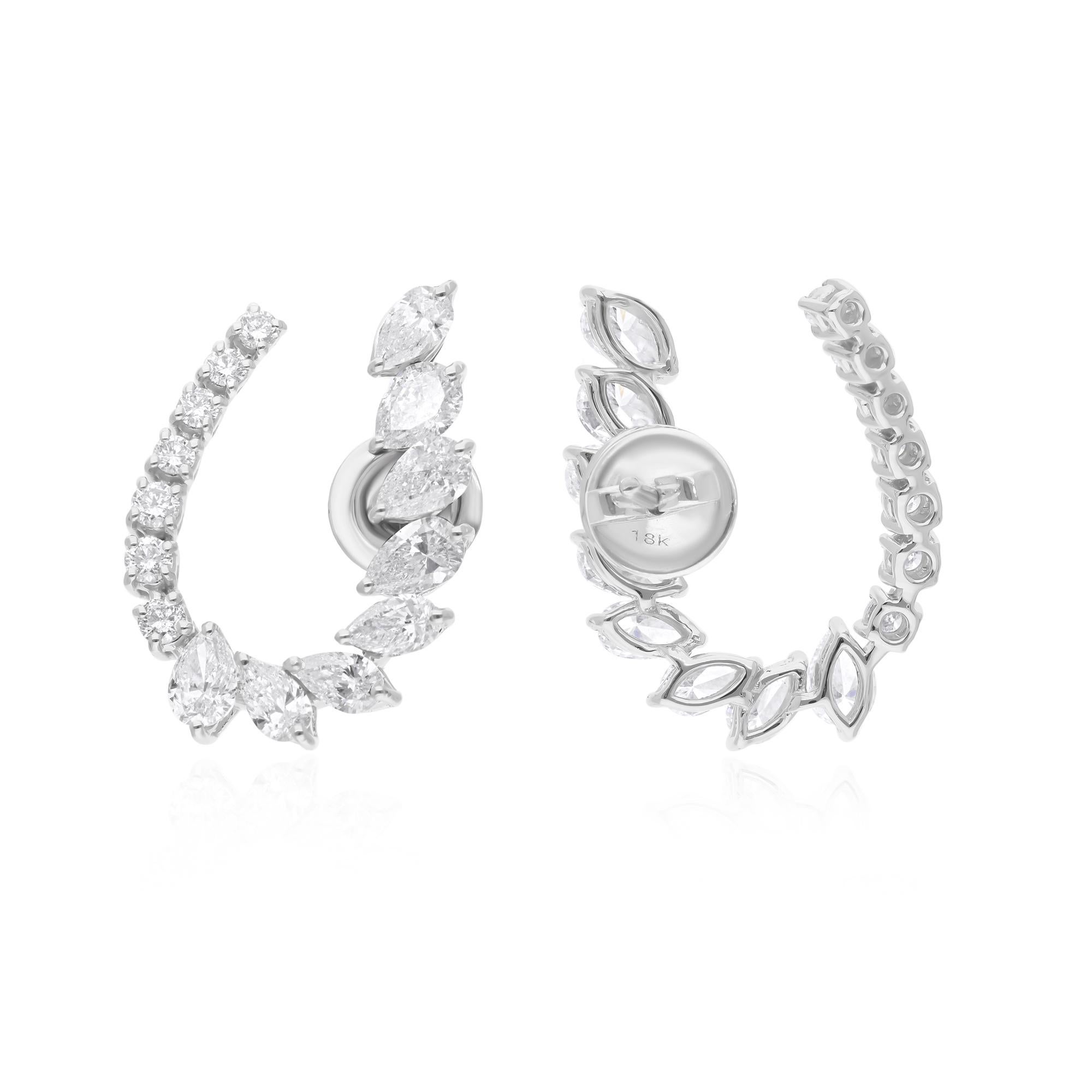 Cast from 18-karat gold, these exquisite earrings are handset with 3.28 carats of sparkling diamonds.

FOLLOW SPECTRUM JEWELS storefront to view the latest collection & exclusive pieces. Spectrum Jewels is proudly rated as a Top Seller on 1stdibs