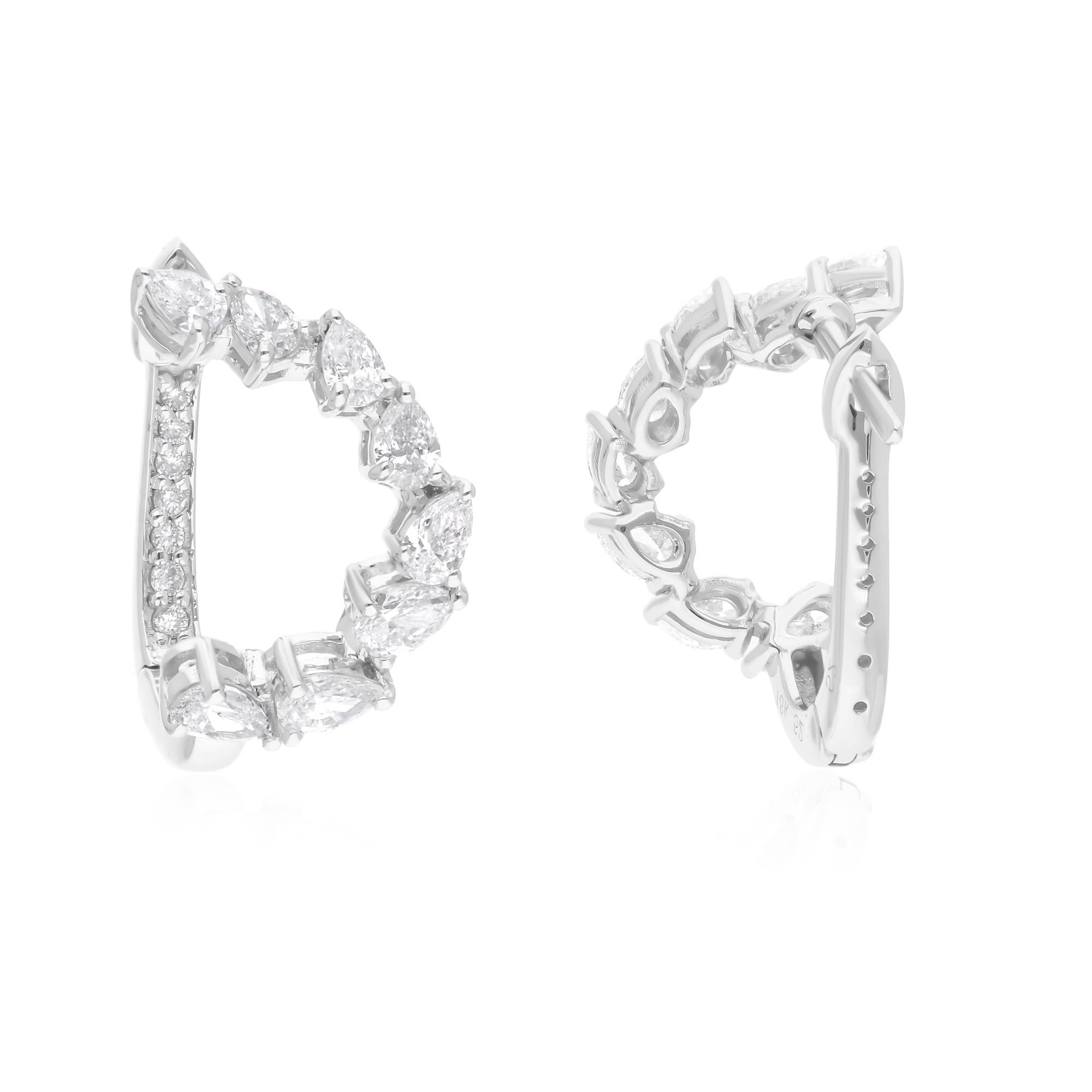 Cast from 14-karat gold, these exquisite earrings are handset with 1.25 carats of sparkling diamonds.

FOLLOW SPECTRUM JEWELS storefront to view the latest collection & exclusive pieces. Spectrum Jewels is proudly rated as a Top Seller on 1stdibs