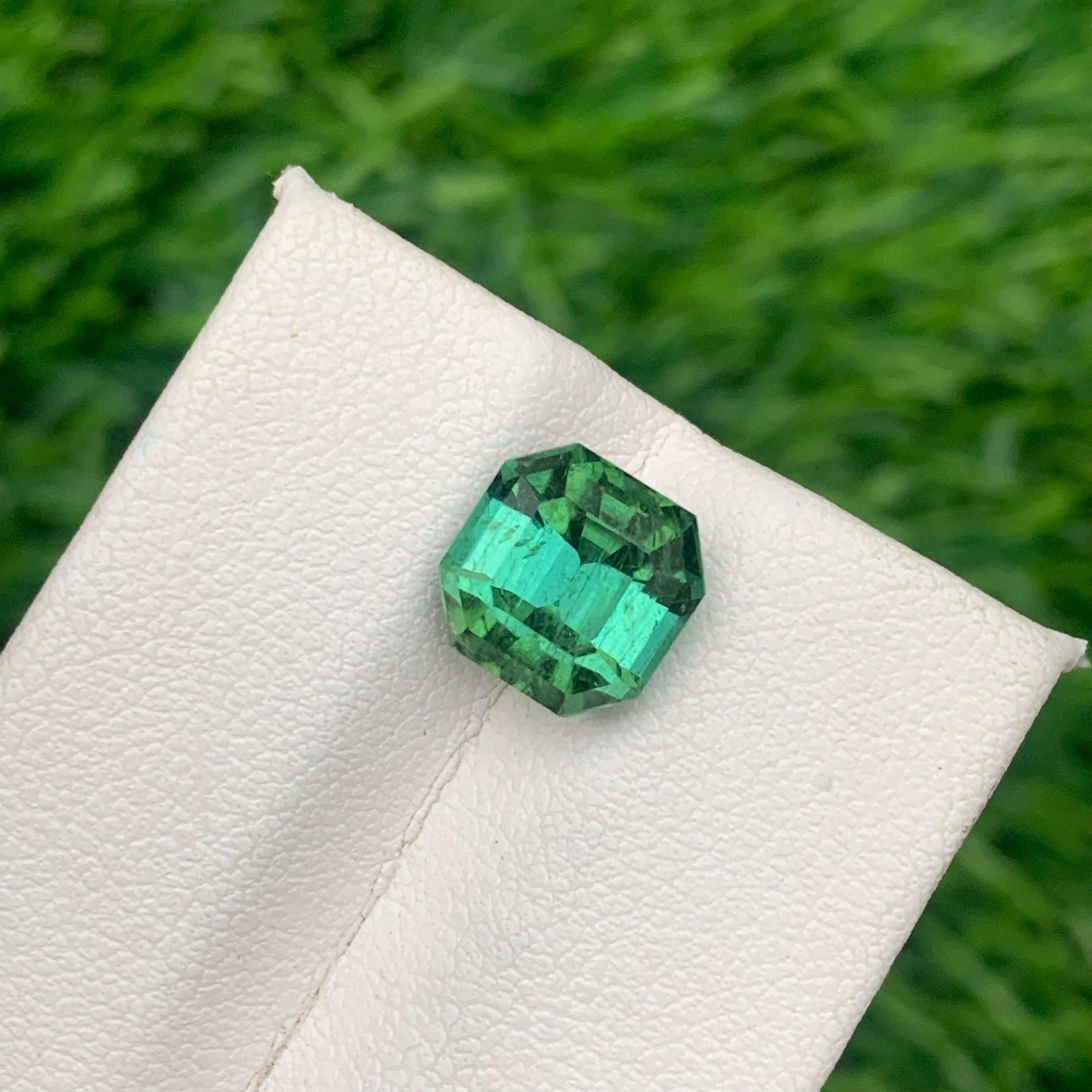 Emerald Cut SI Clarity Natural Loose Mint Green Tourmaline Ring Gemstone 4.25 Carat