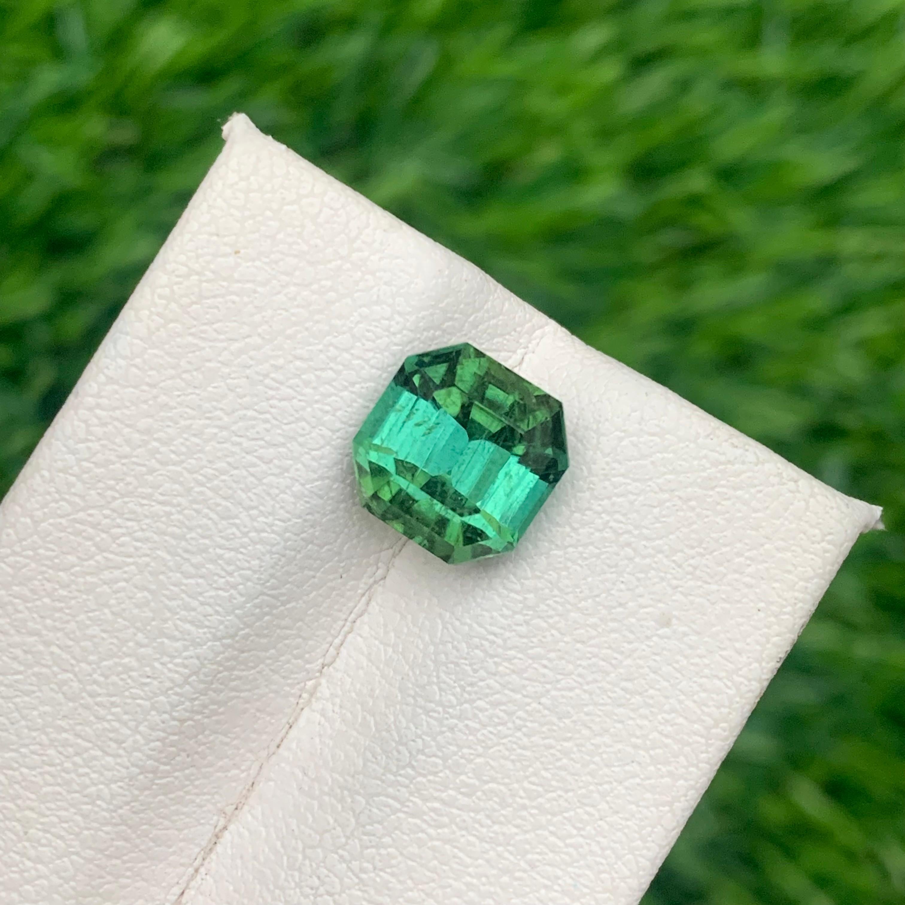 SI Clarity Natural Loose Mint Green Tourmaline Ring Gemstone 4.25 Carat 1