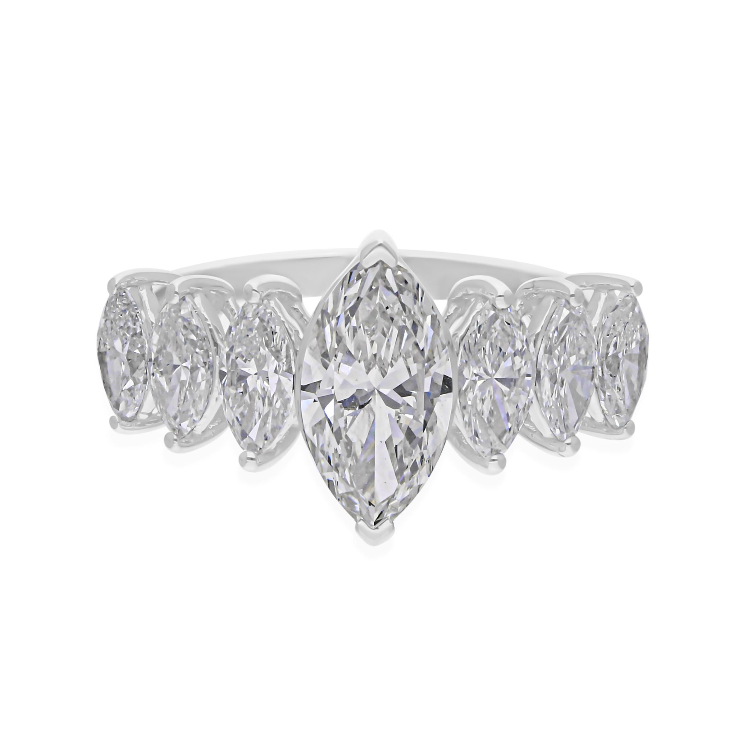 in vendita:  Anello di fidanzamento con diamante marquise SI/H 2,75 carati Gioielli in oro bianco 18 carati 4