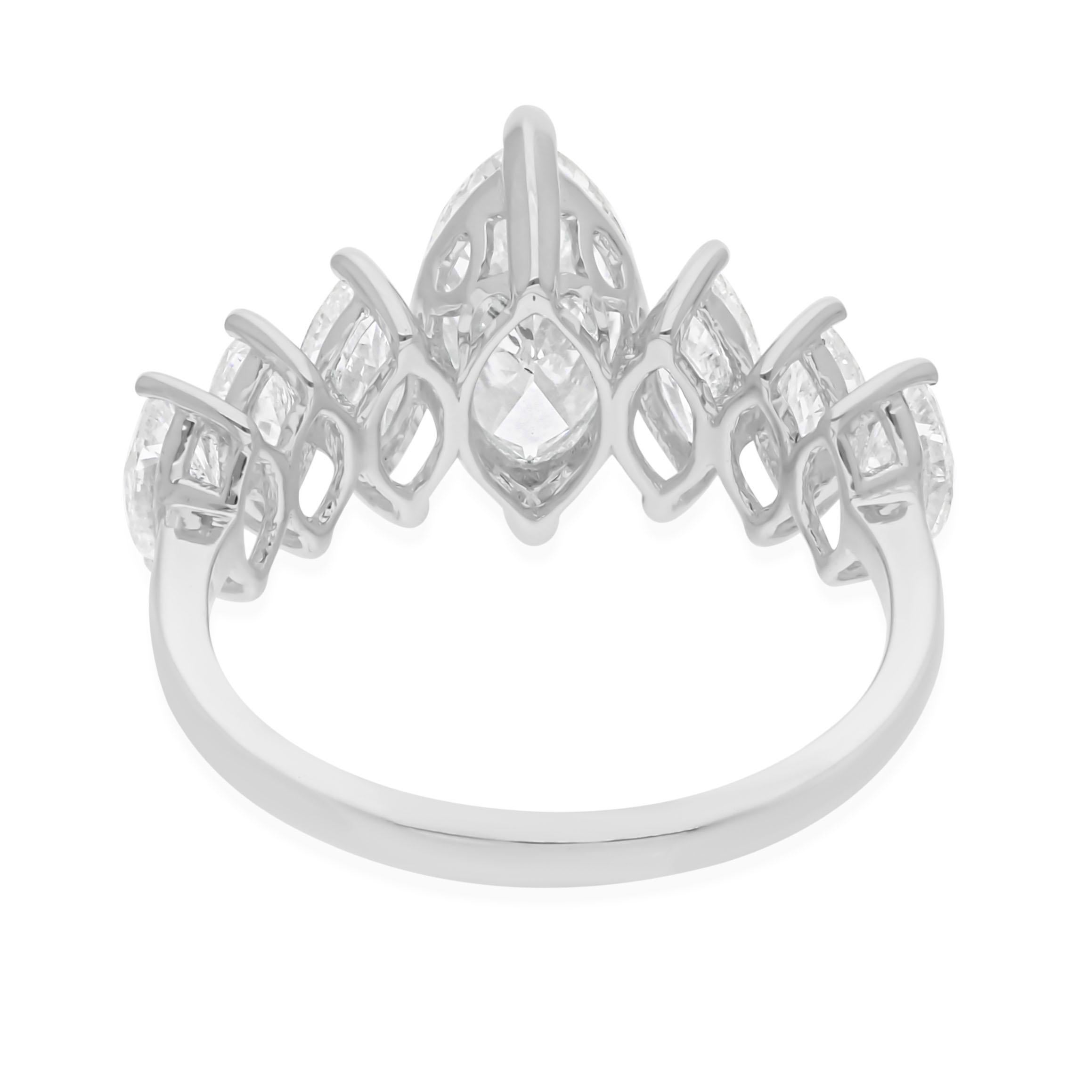 in vendita:  Anello di fidanzamento con diamante marquise SI/H 2,75 carati Gioielli in oro bianco 18 carati 7